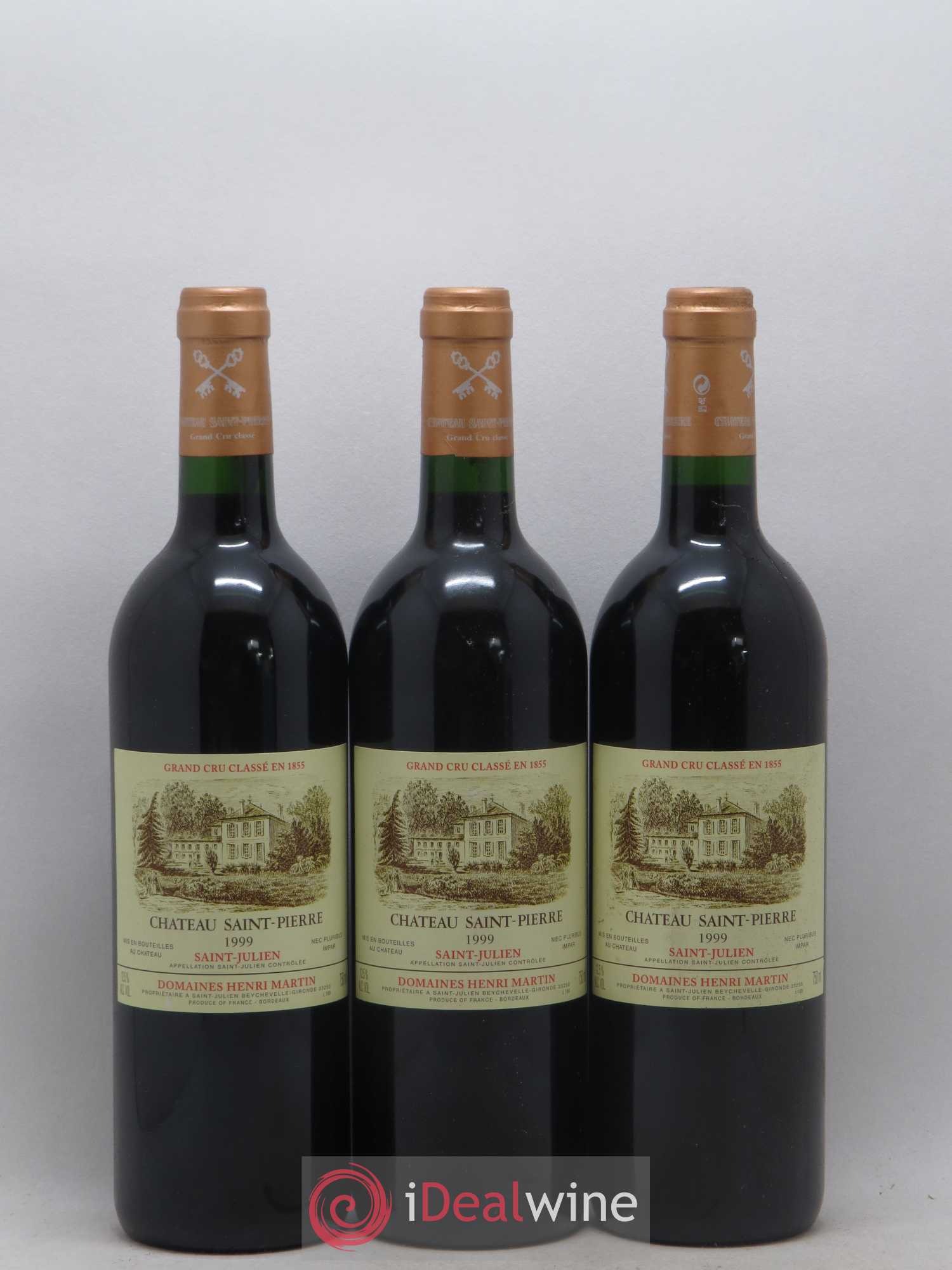 Château Saint-Pierre 4ème Grand Cru Classé 1999 - Lot de 6 bouteilles - 1