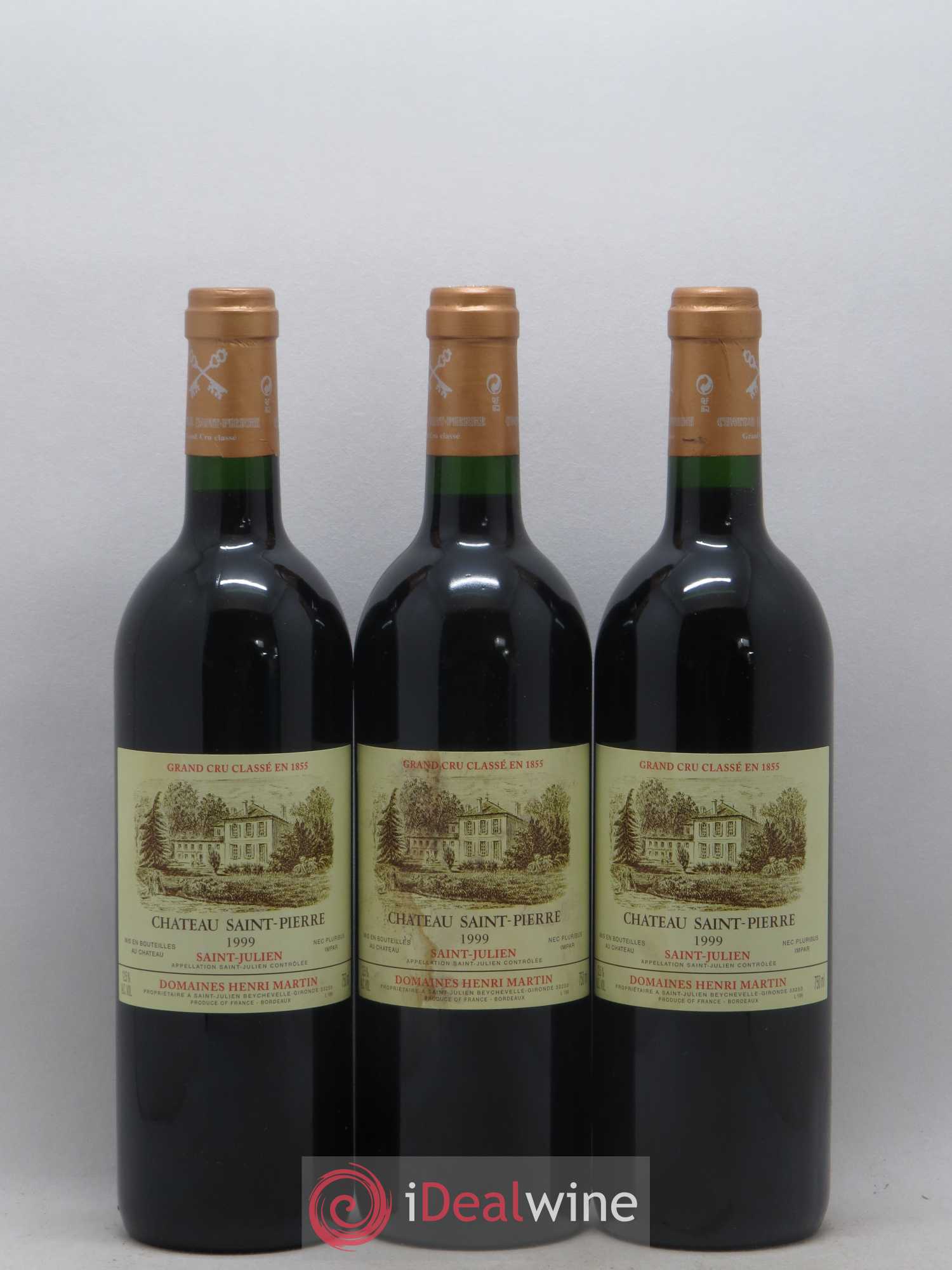 Château Saint-Pierre 4ème Grand Cru Classé 1999 - Lot de 6 bouteilles - 2