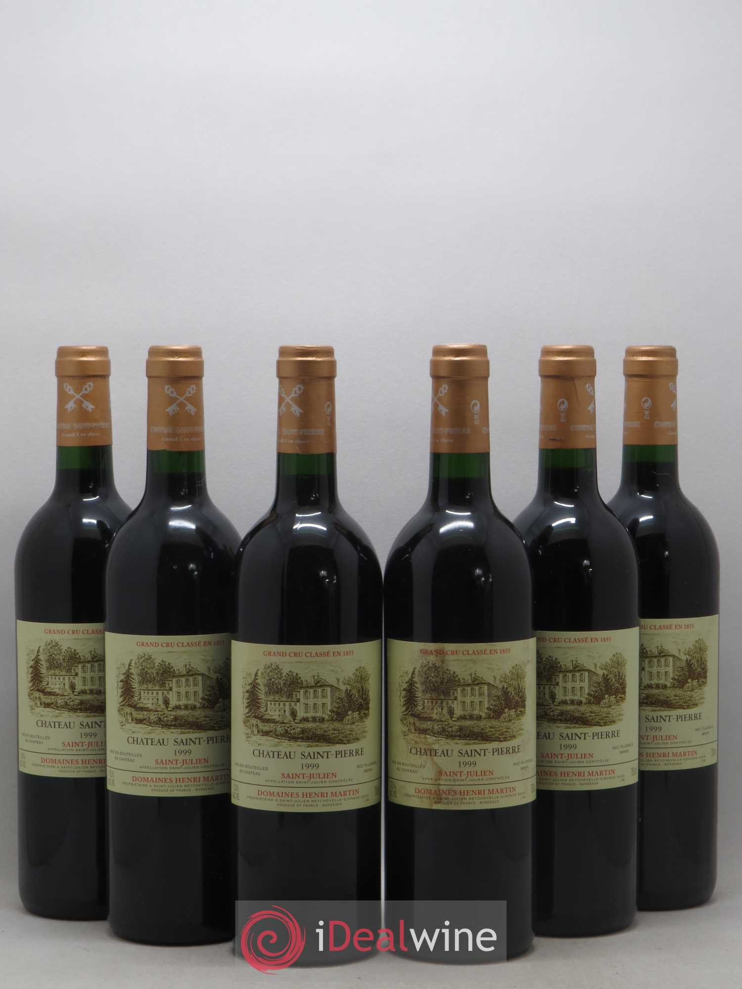 Château Saint-Pierre 4ème Grand Cru Classé 1999 - Lot de 6 bouteilles - 0