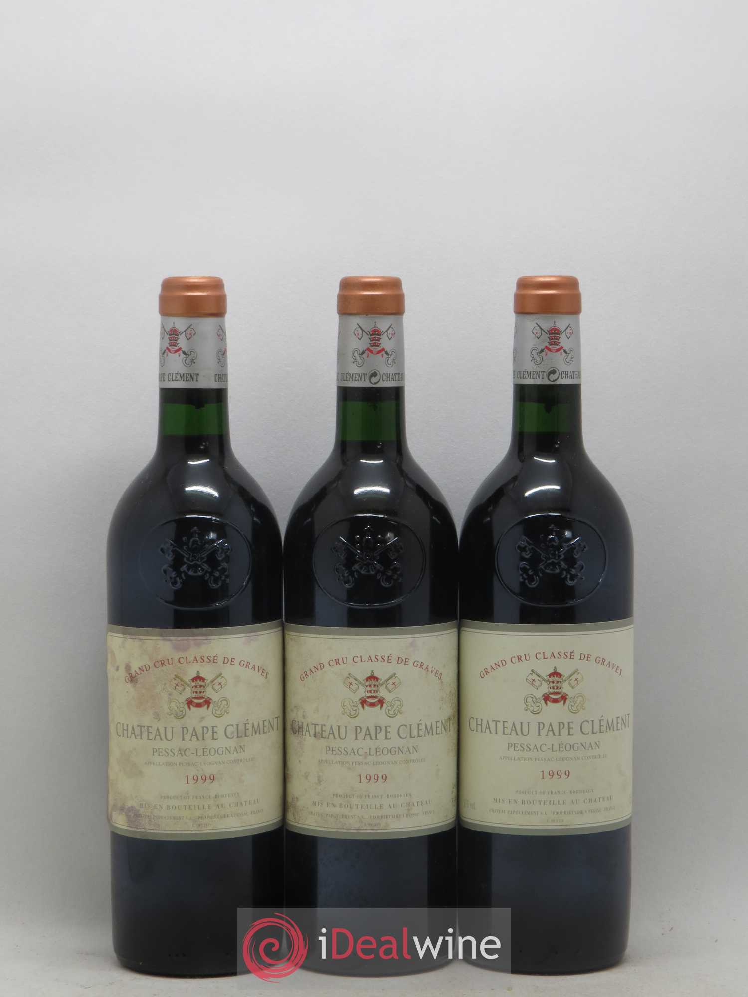Château Pape Clément Cru Classé de Graves 1999 - Lot de 6 bouteilles - 1