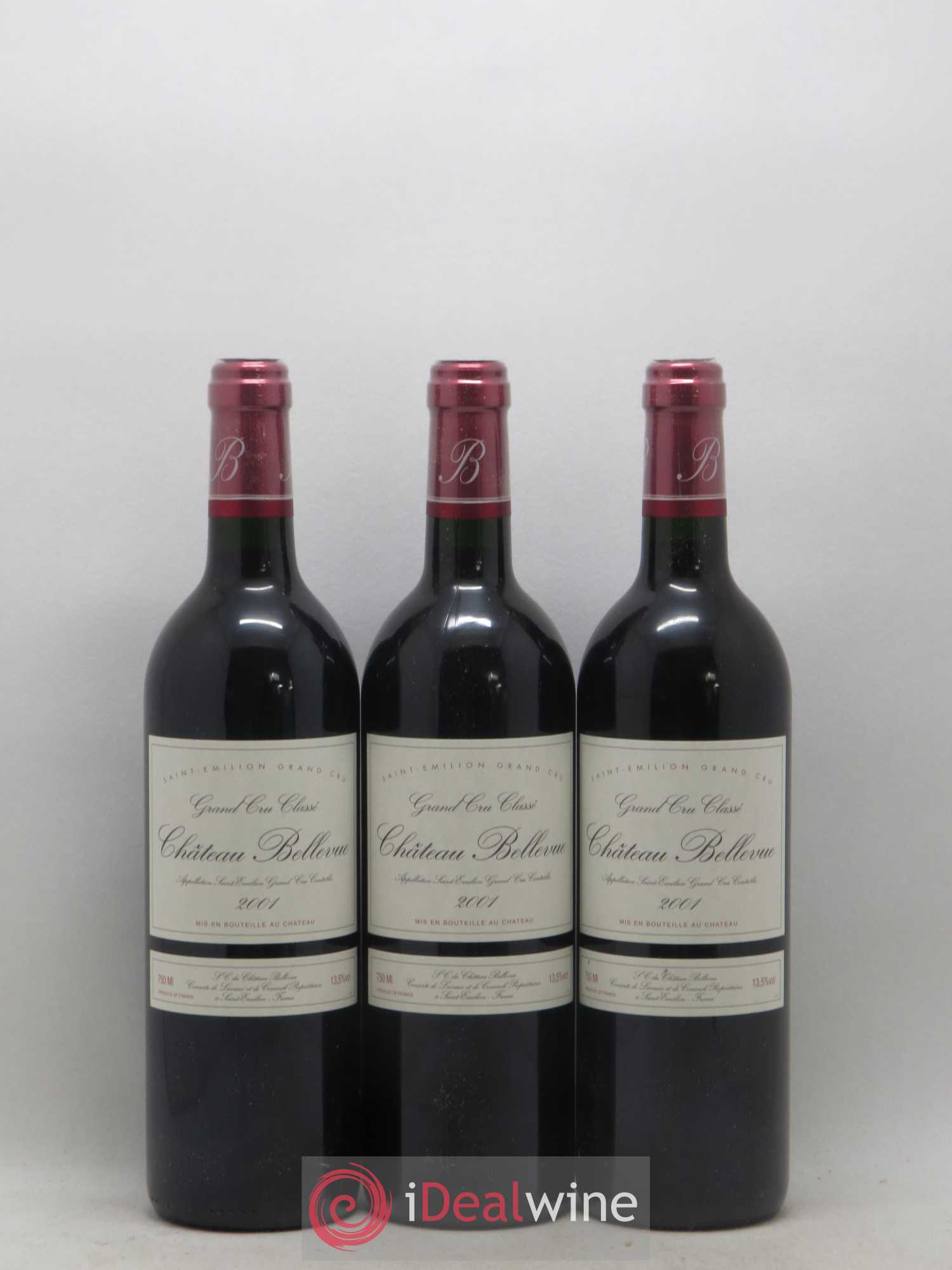 Château Bellevue Grand Cru Classé 2001 - Lot de 6 bouteilles - 2