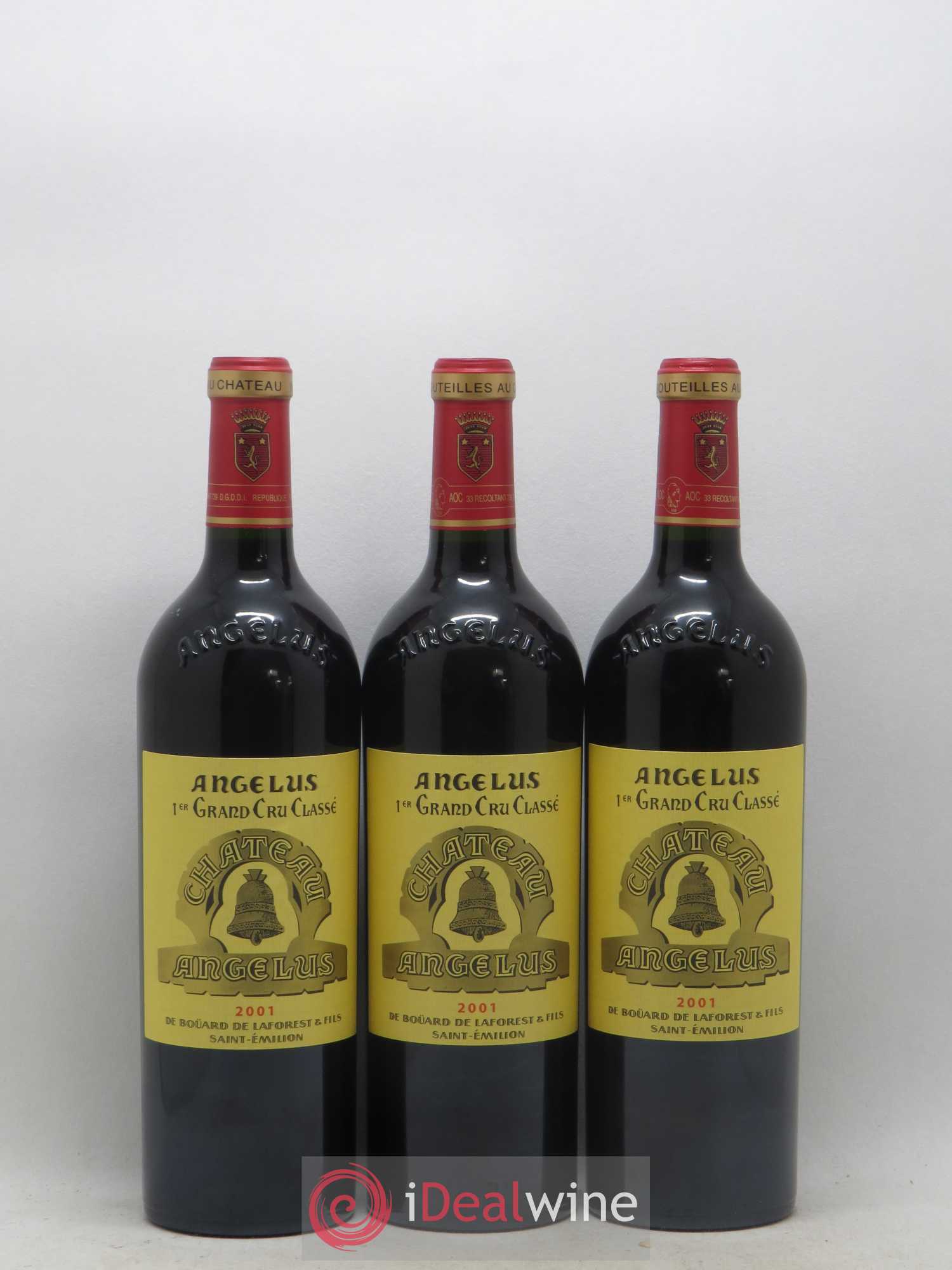 Château Angélus 1er Grand Cru Classé A 2001 - Lot de 6 bouteilles - 1