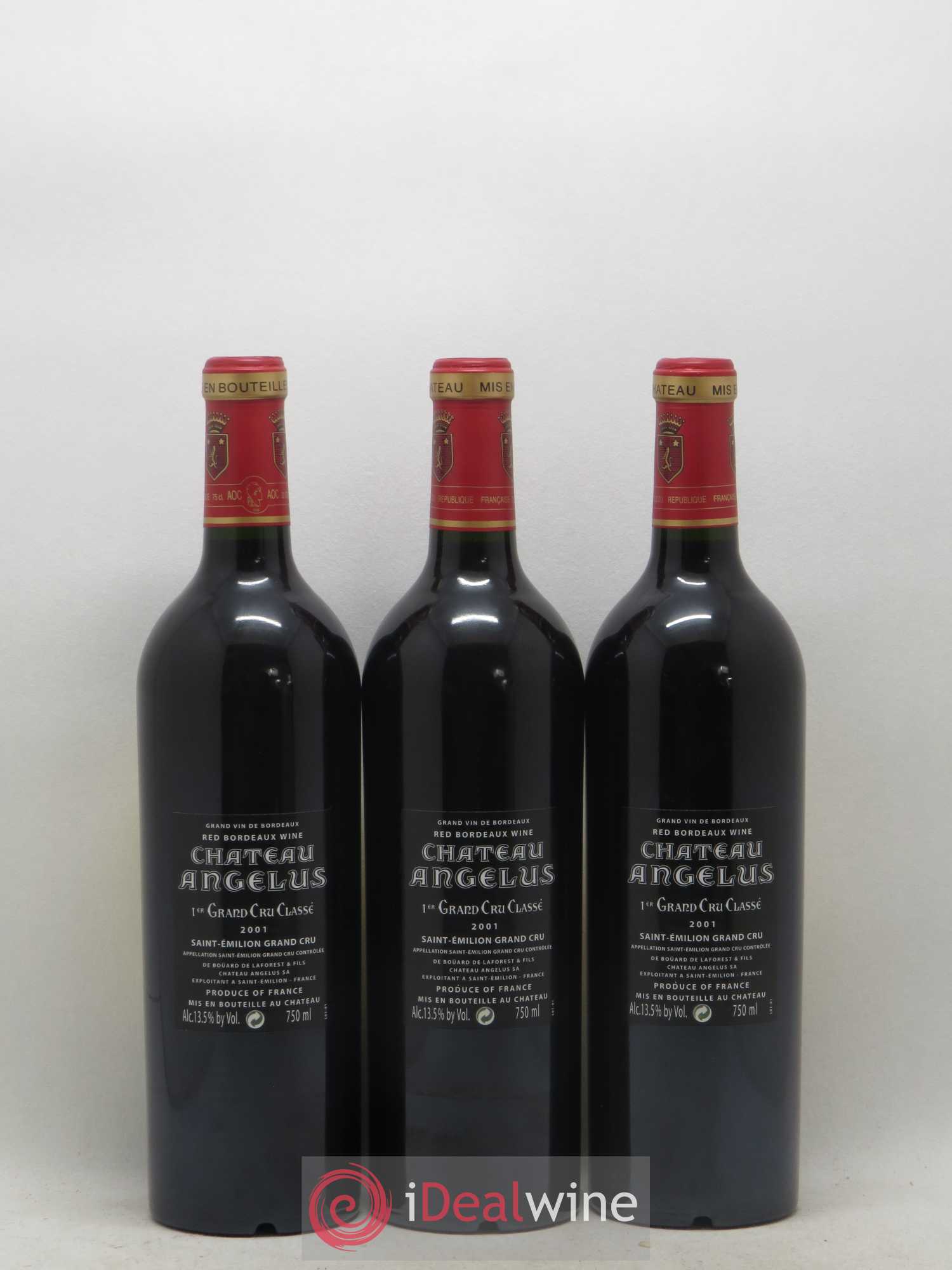 Château Angélus 1er Grand Cru Classé A 2001 - Lot de 6 bouteilles - 2