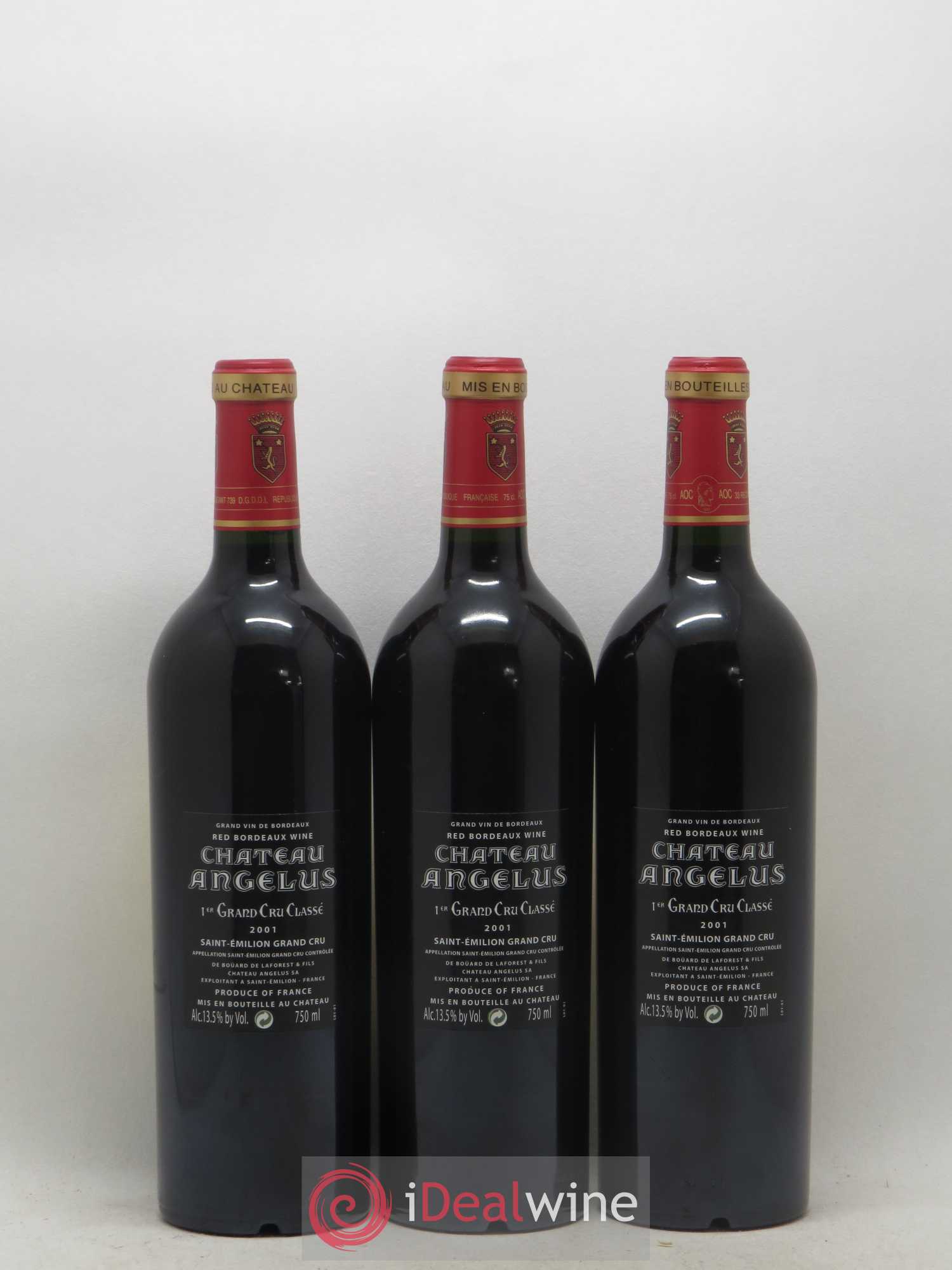 Château Angélus 1er Grand Cru Classé A 2001 - Lot de 6 bouteilles - 4