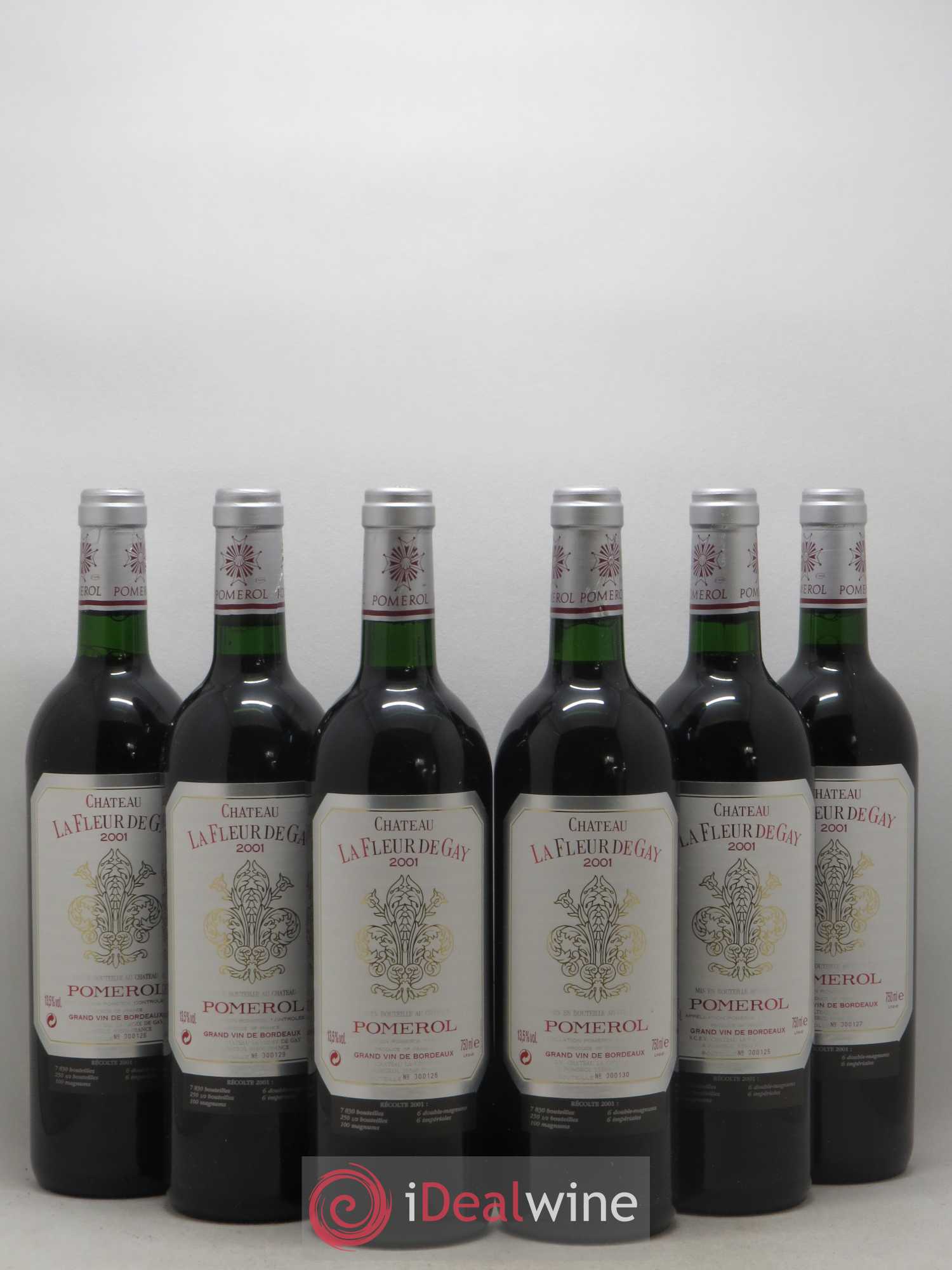 Château la Fleur de Gay 2001 - Lot de 6 bouteilles - 0