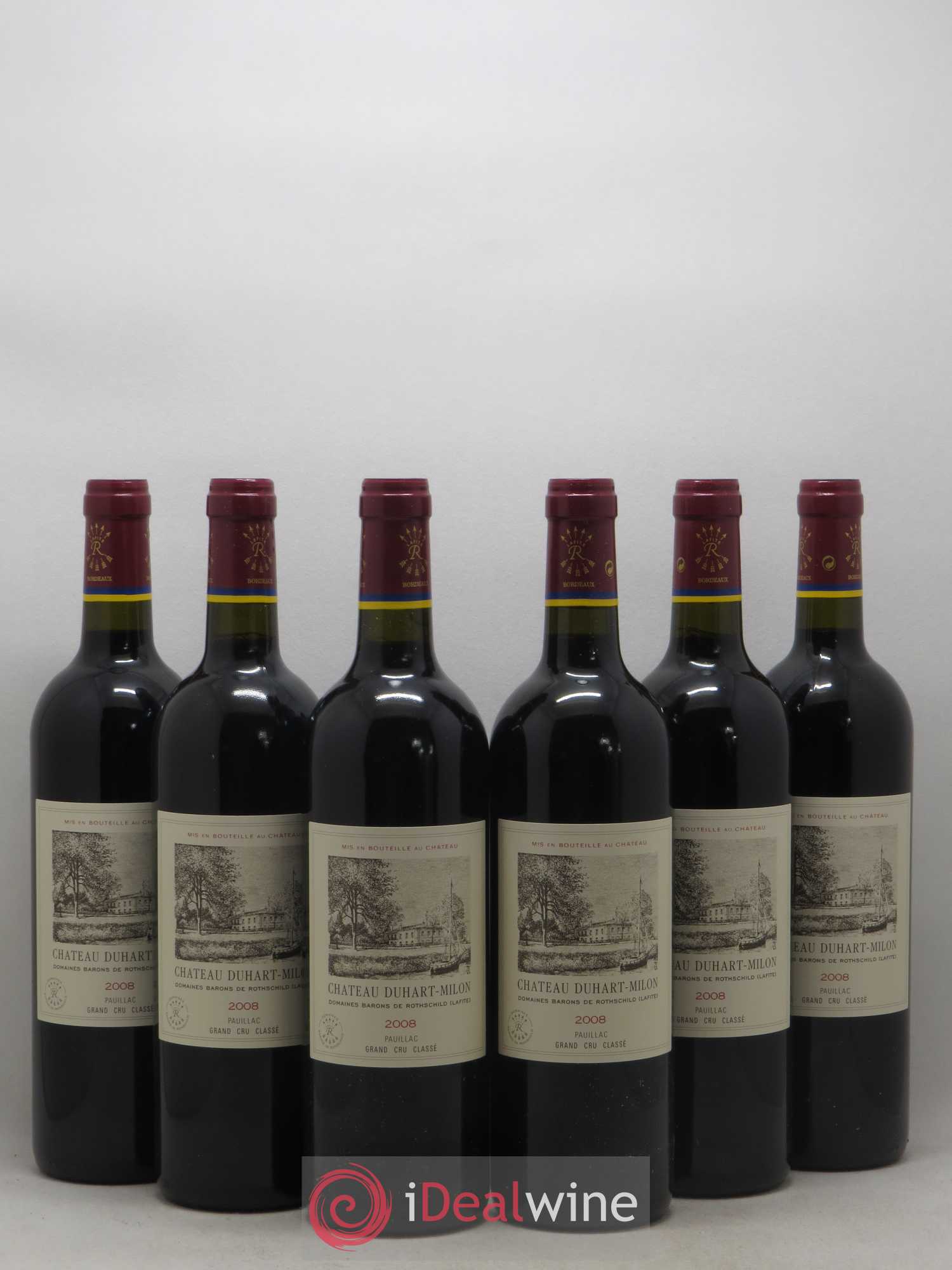 Château Duhart-Milon 4ème Grand Cru Classé 2008 - Lot de 6 bouteilles - 0
