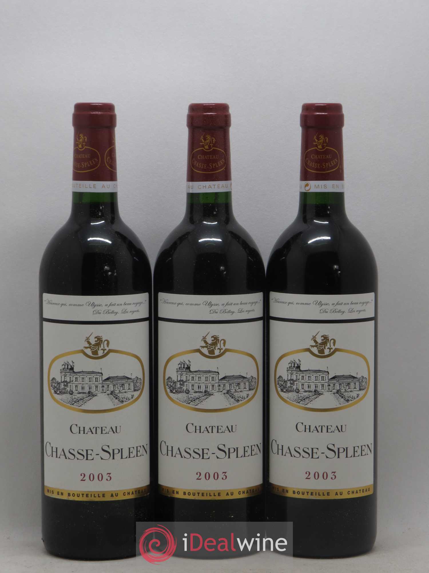 Château Chasse Spleen Cru Bourgeois 2003 - Lot de 6 bouteilles - 1