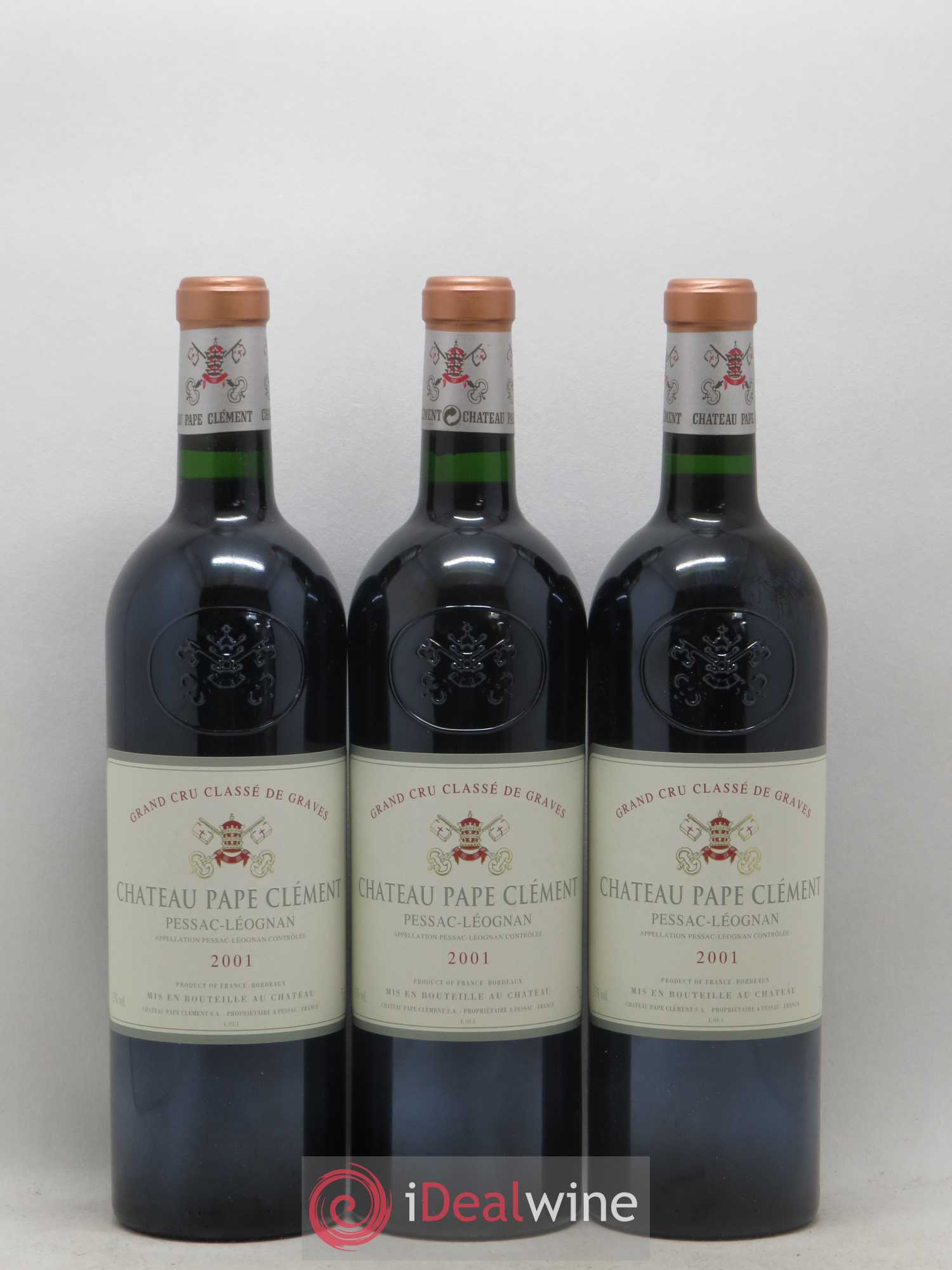 Château Pape Clément Cru Classé de Graves 2001 - Lot de 6 bouteilles - 1