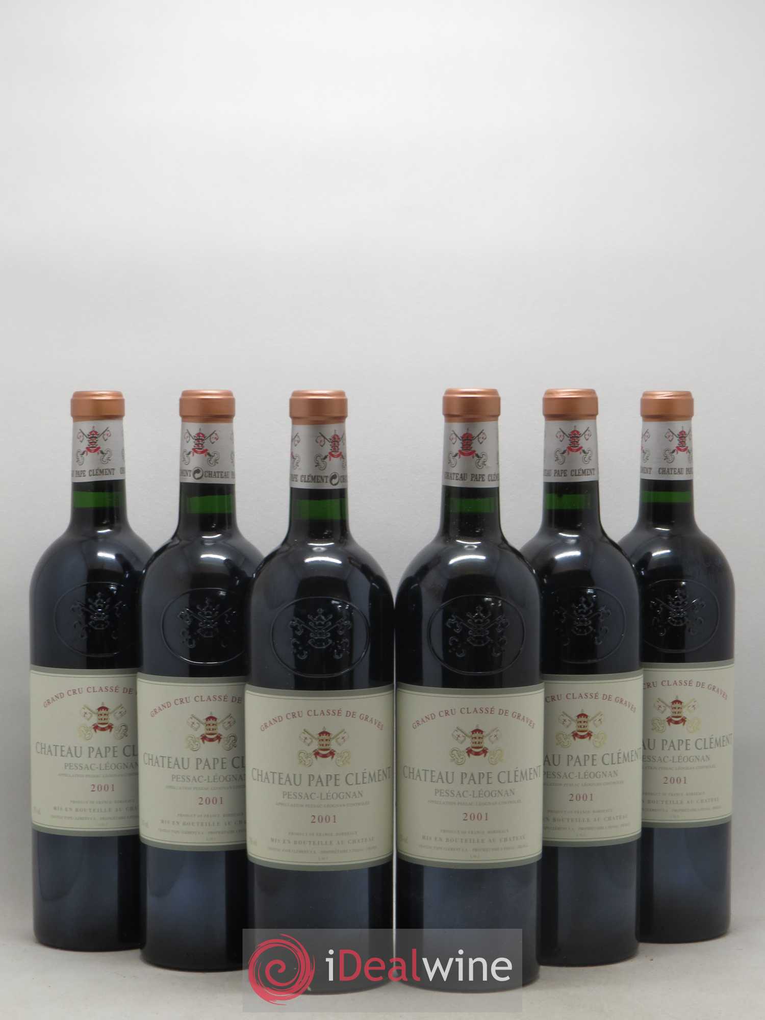 Château Pape Clément Cru Classé de Graves 2001 - Lot de 6 bouteilles - 0
