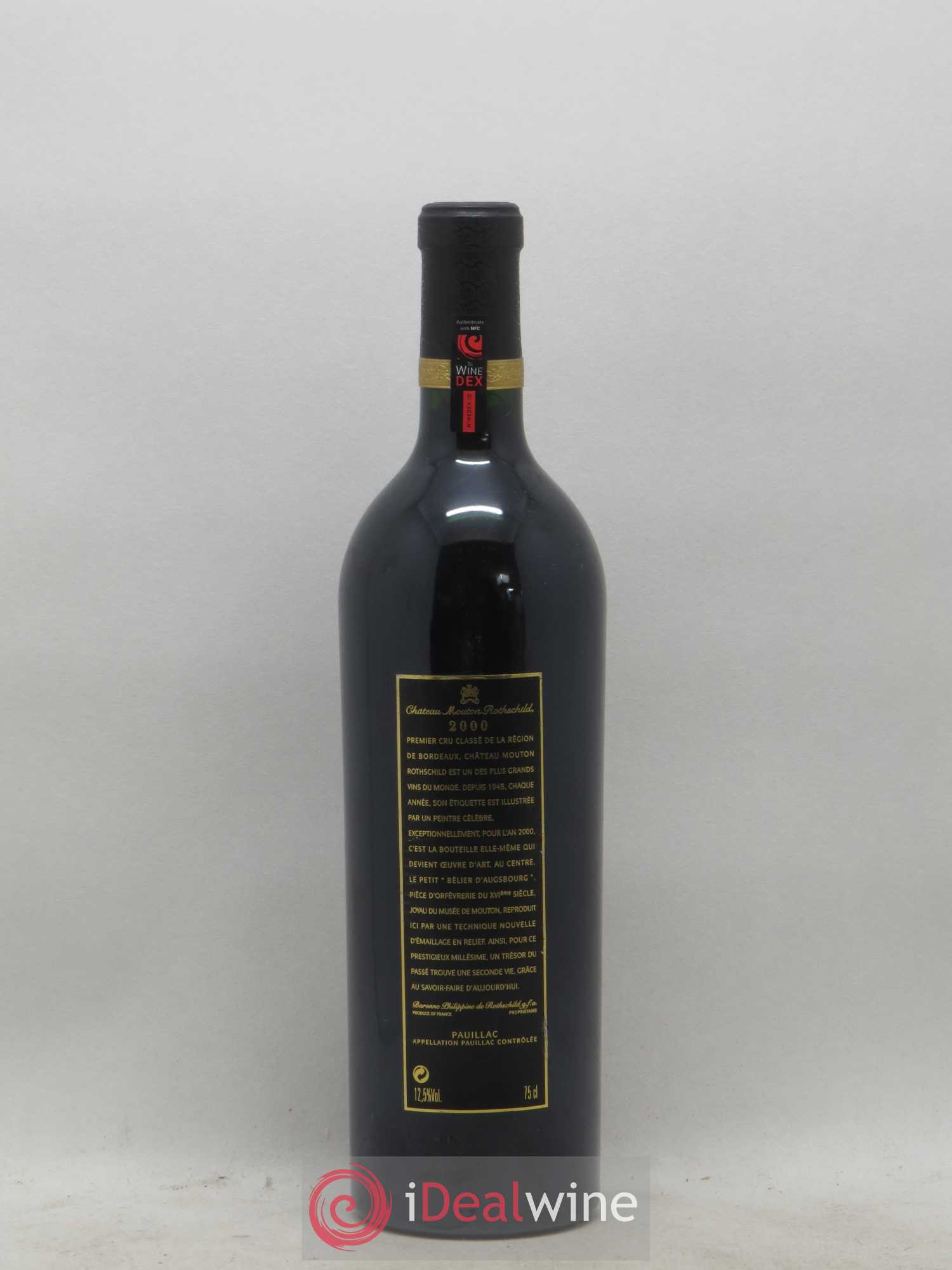 Château Mouton Rothschild 1er Grand Cru Classé 2000 - Lot de 1 bouteille - 1