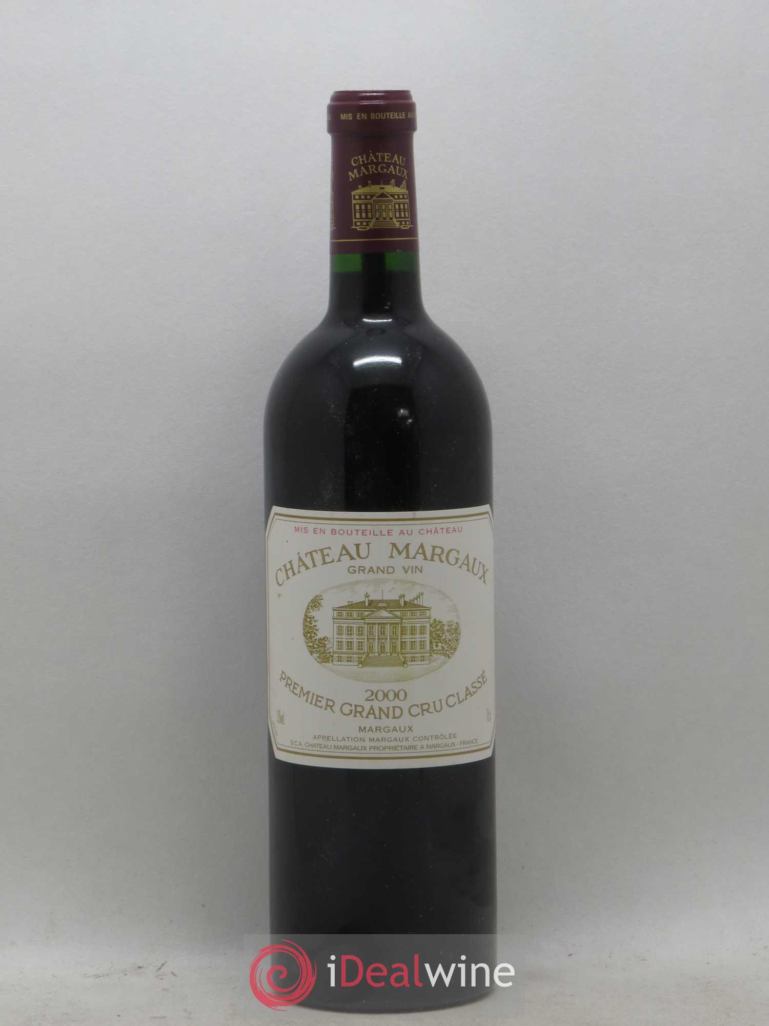 Château Margaux 1er Grand Cru Classé 2000 - Lot de 1 bouteille - 0