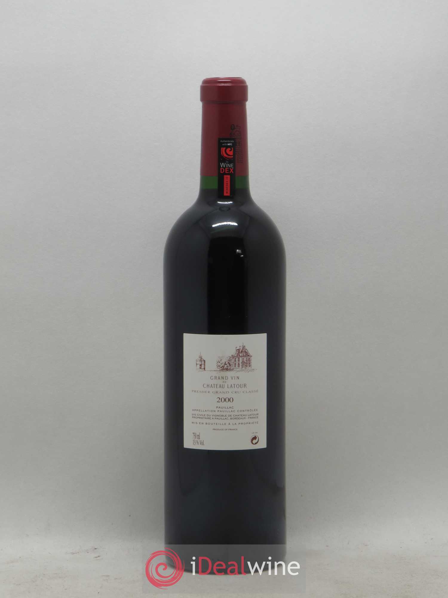 Château Latour 1er Grand Cru Classé 2000 - Lot de 1 bouteille - 1