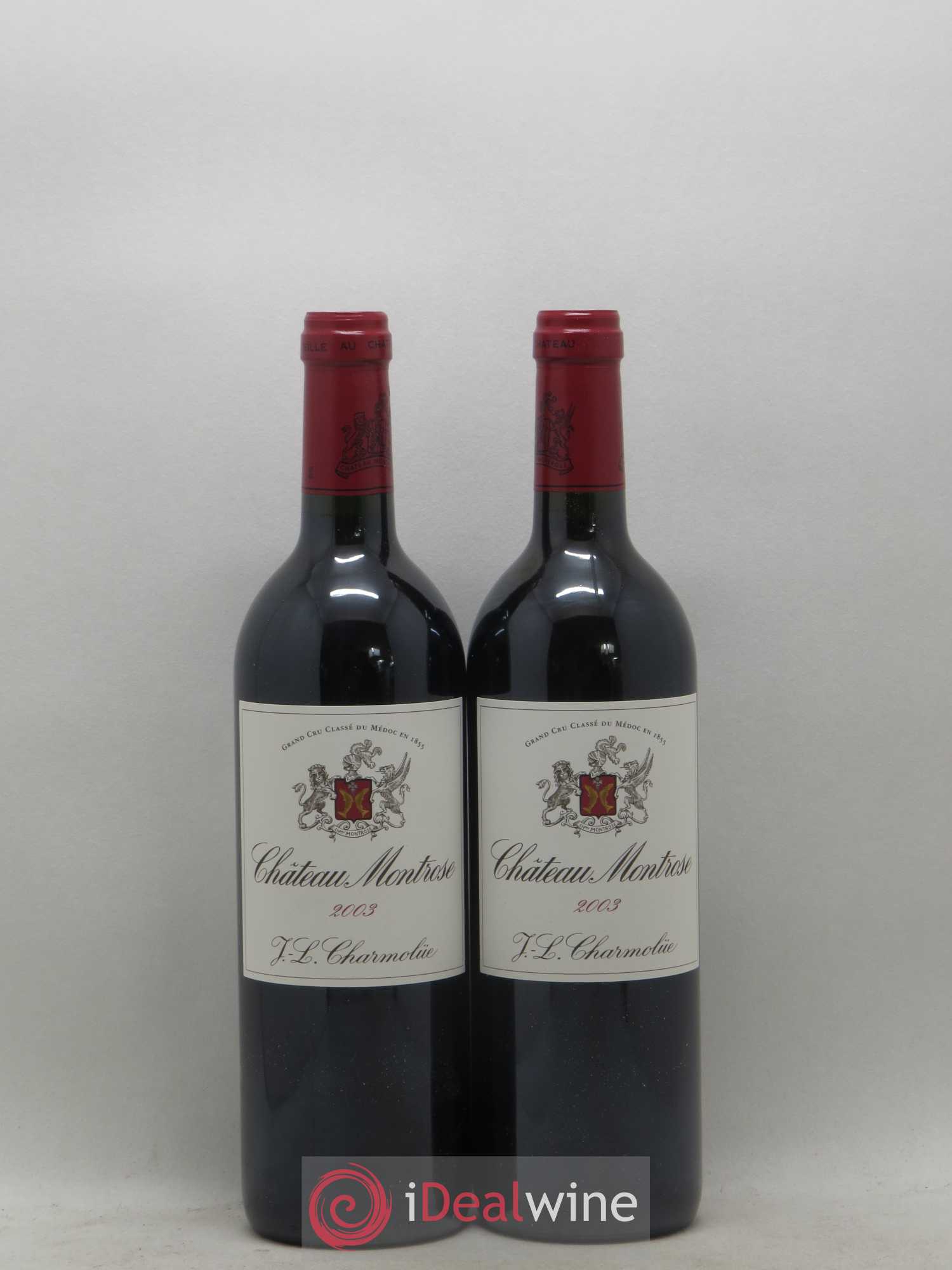 Caisse Millésima Rive Droite Rive Gauche 2 Domaine de Chevalier - 2 Chateau Lascombes - 2 Ducru Beaucaillou - 2 Chateau Montrose - 2 Chateau Figeac - 2 Pichon Longueville Baron 2003 - Lot de 12 bouteilles - 4