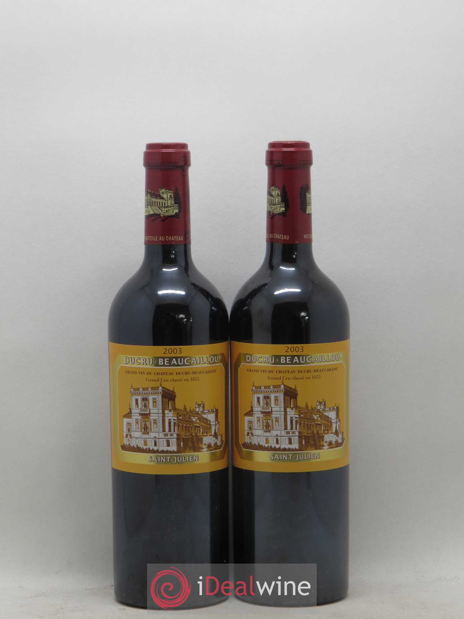 Caisse Millésima Rive Droite Rive Gauche 2 Domaine de Chevalier - 2 Chateau Lascombes - 2 Ducru Beaucaillou - 2 Chateau Montrose - 2 Chateau Figeac - 2 Pichon Longueville Baron 2003 - Lot de 12 bouteilles - 5
