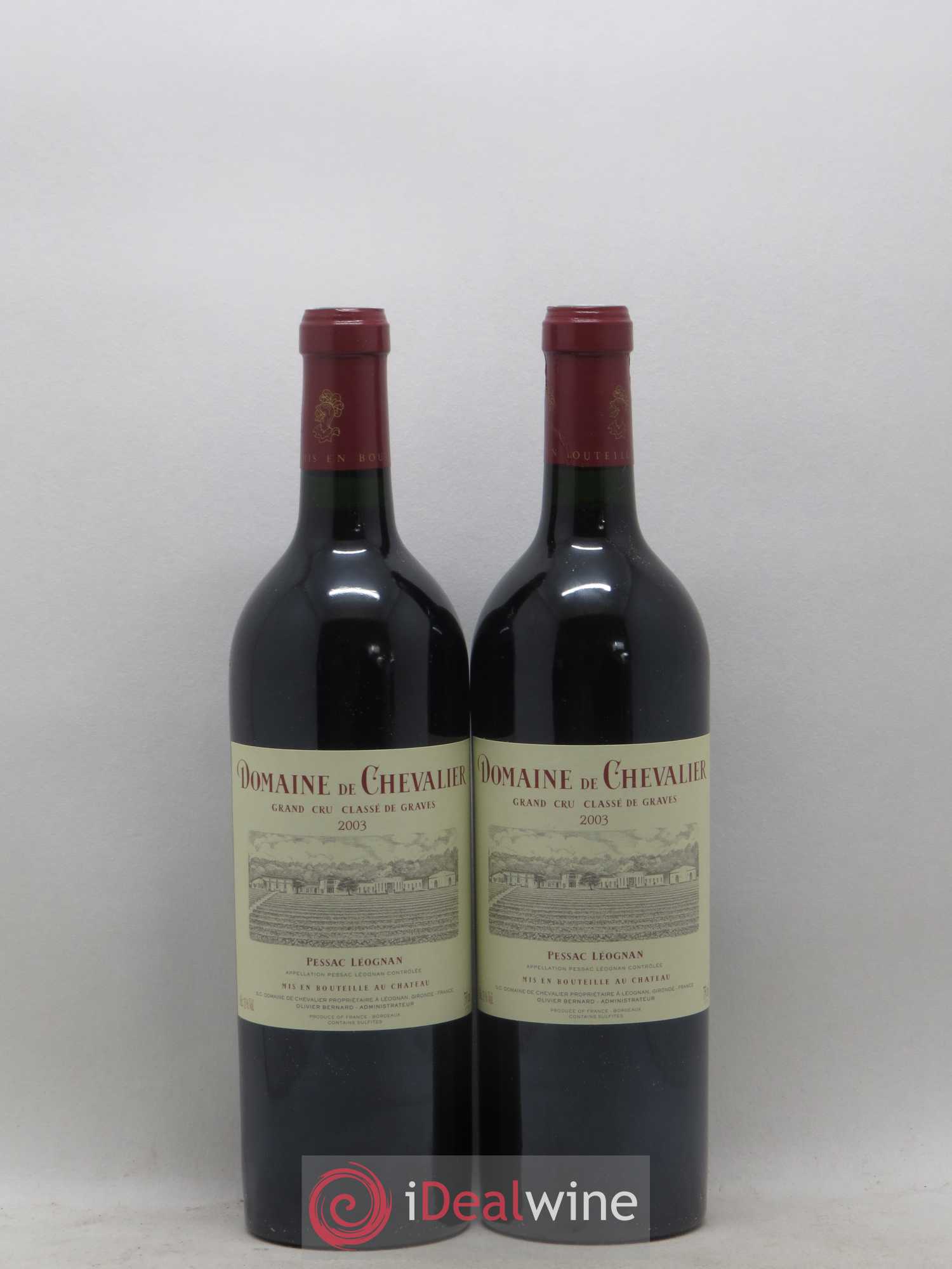 Caisse Millésima Rive Droite Rive Gauche 2 Domaine de Chevalier - 2 Chateau Lascombes - 2 Ducru Beaucaillou - 2 Chateau Montrose - 2 Chateau Figeac - 2 Pichon Longueville Baron 2003 - Lot de 12 bouteilles - 6