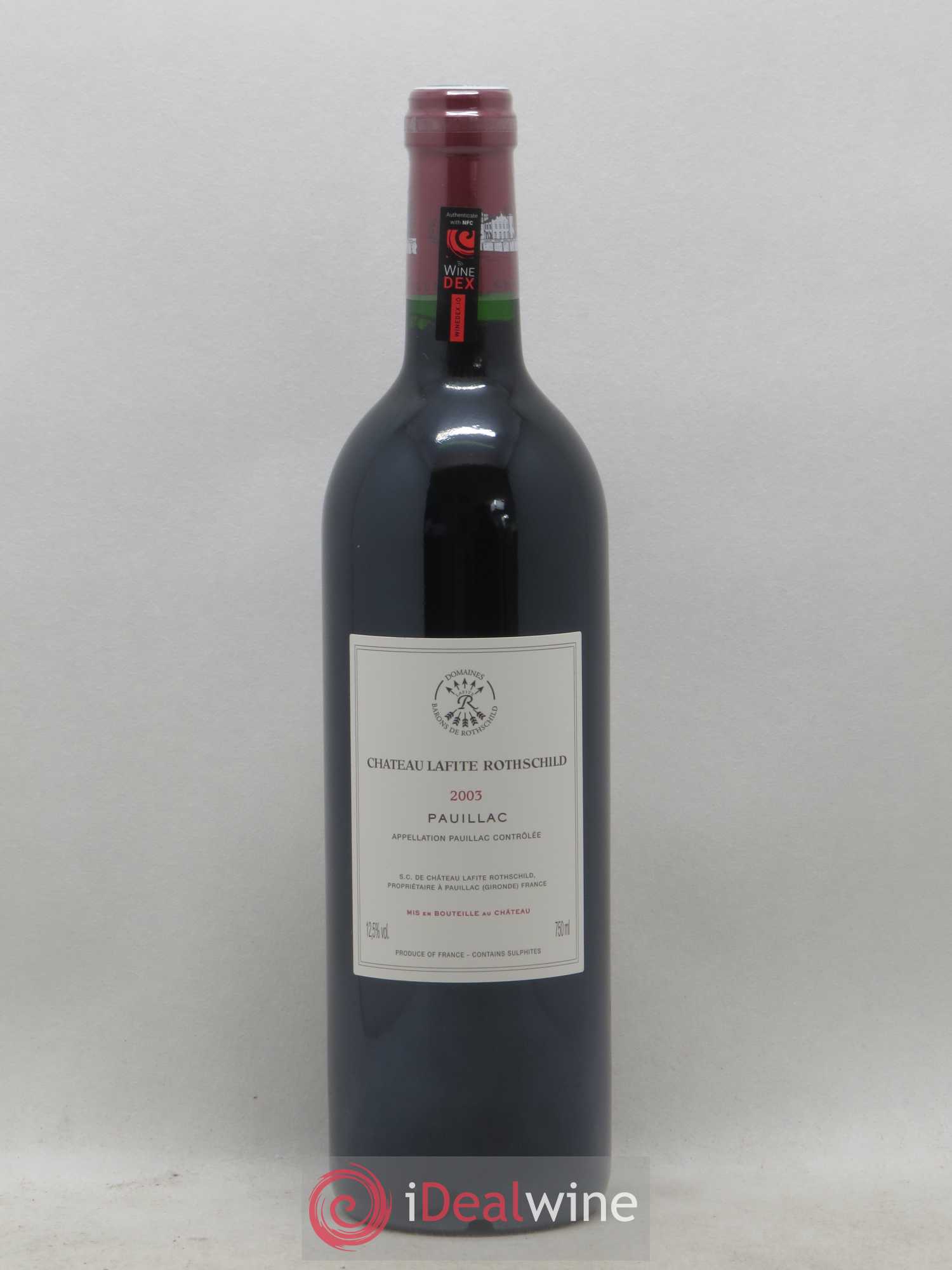 Château Lafite Rothschild 1er Grand Cru Classé 2003 - Lot de 1 bouteille - 1