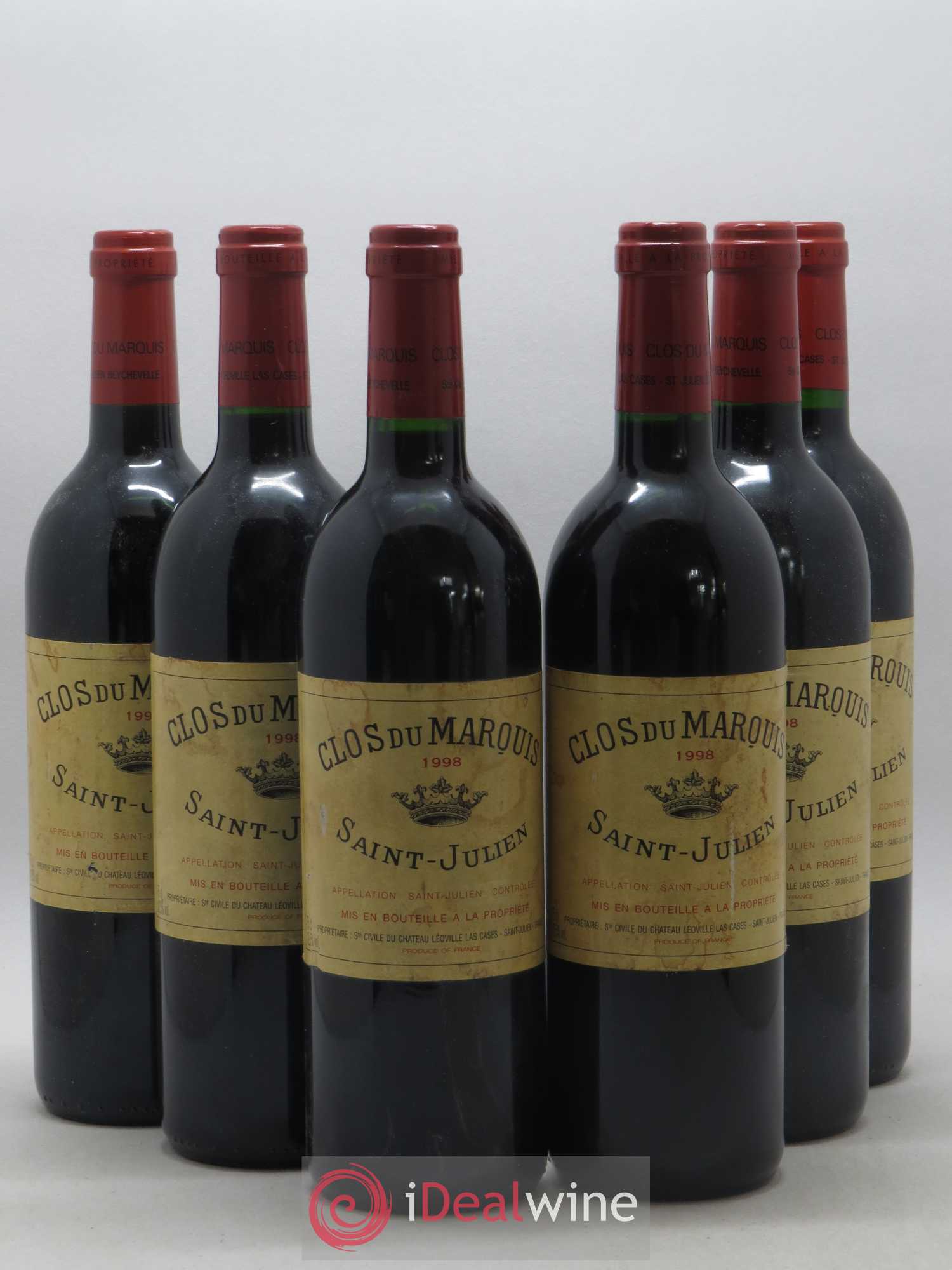 Clos du Marquis 1998 - Lot de 6 bouteilles - 0