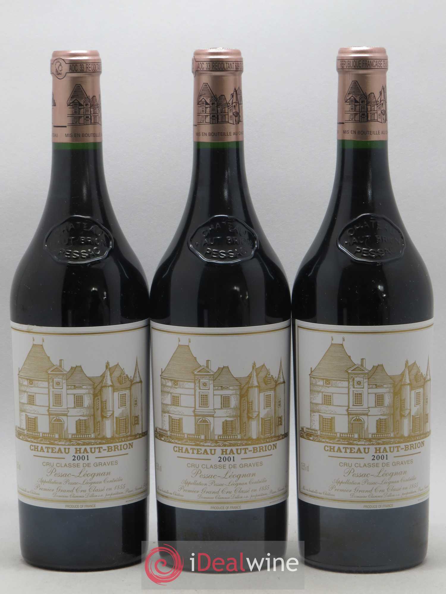 Château Haut Brion 1er Grand Cru Classé 2001 - Lot de 6 bouteilles - 2