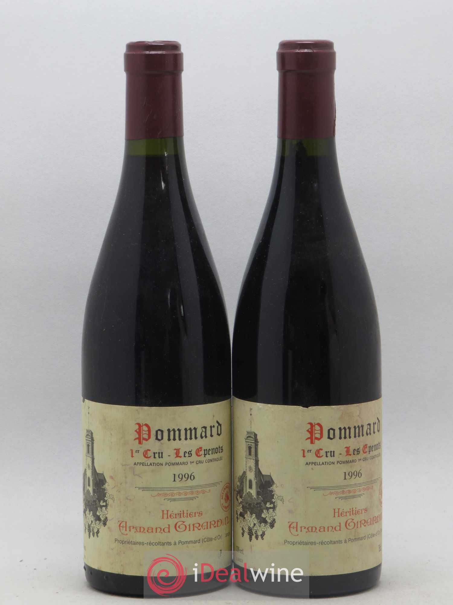 Pommard 1er Cru Les Epenots Héritiers Armand Girardin 1996 - Posten von 2 Flaschen - 0