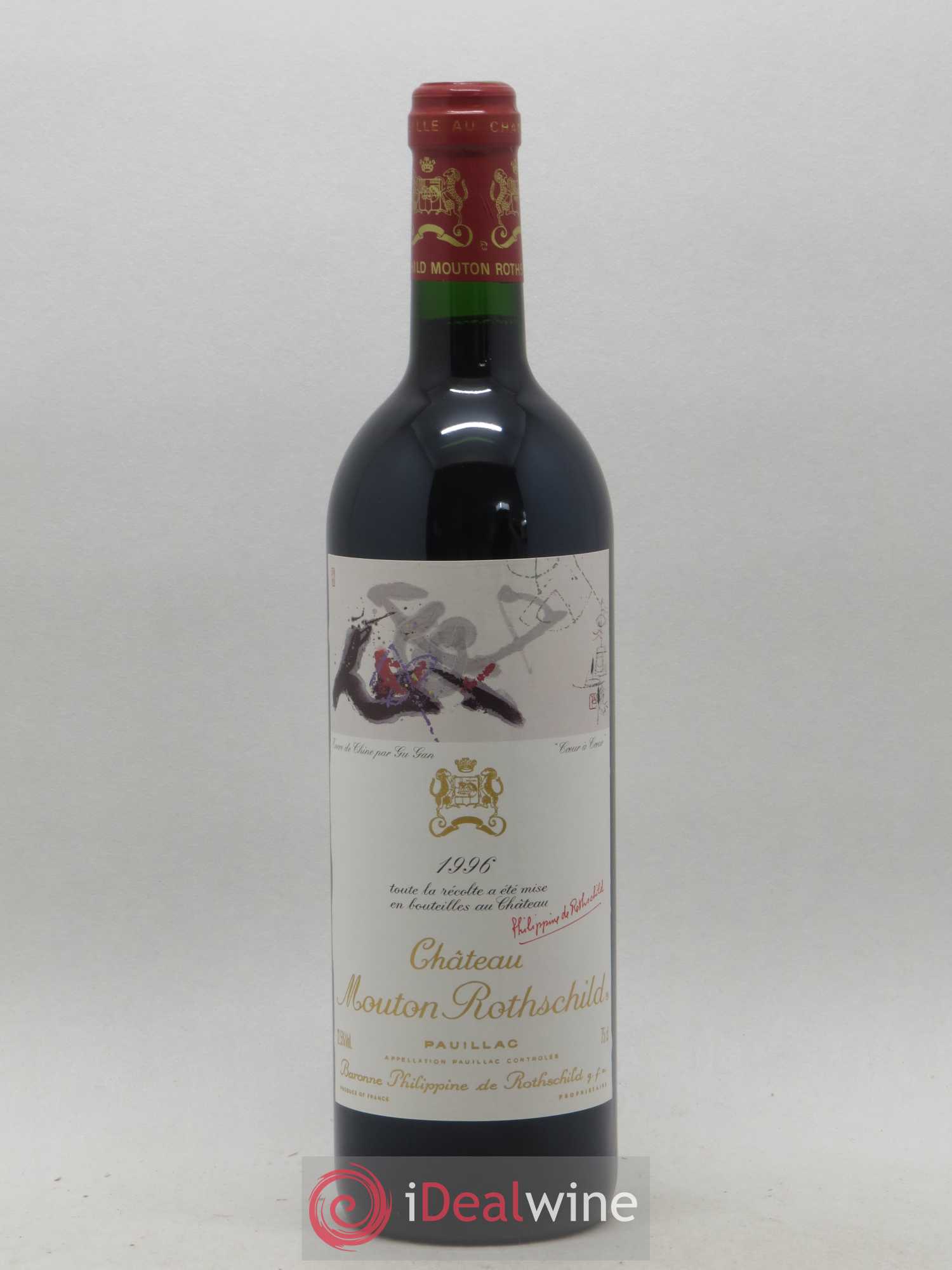 Château Mouton Rothschild 1er Grand Cru Classé 1996 - Lot de 1 bouteille - 0