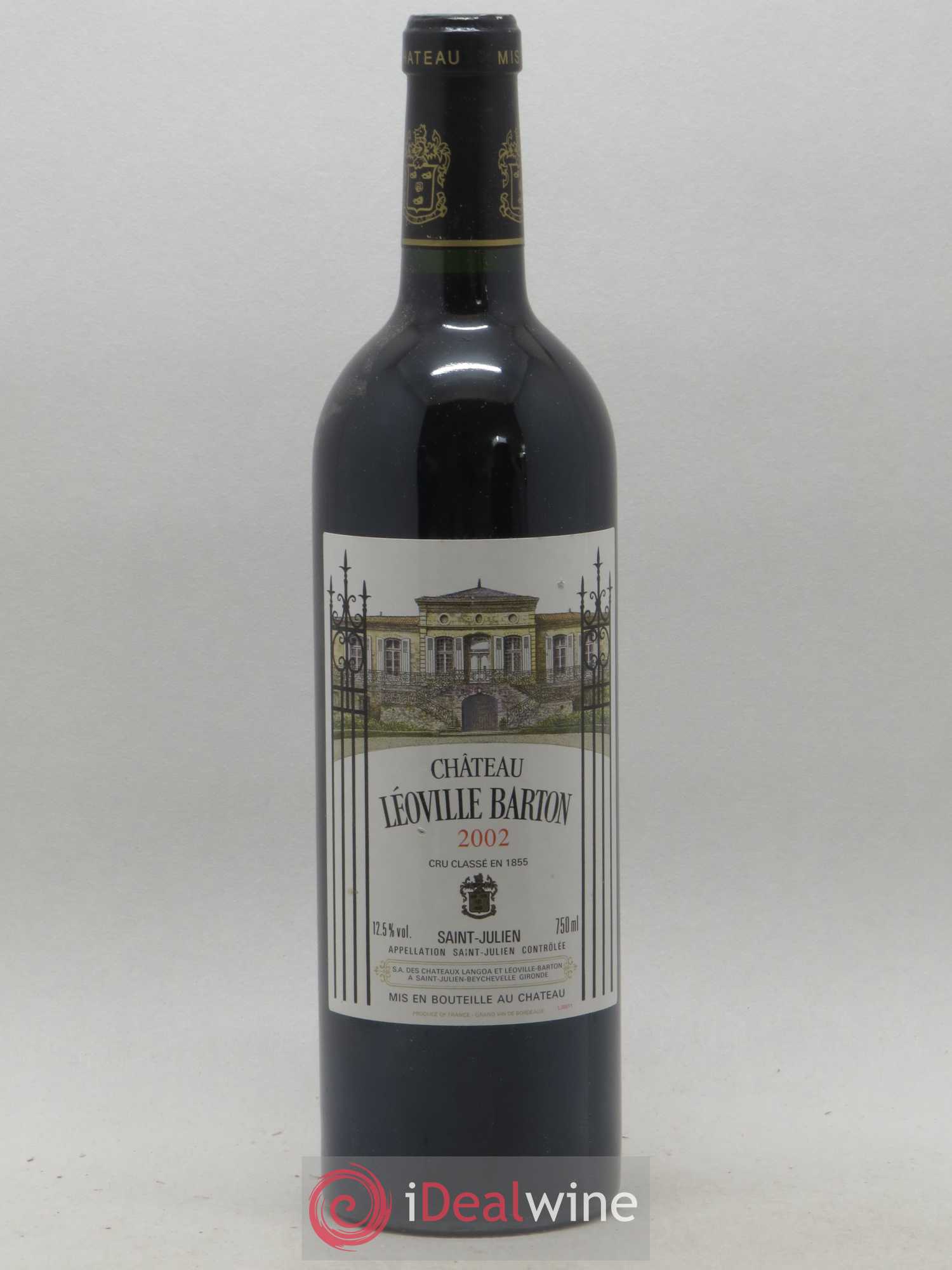 Château Léoville Barton 2ème Grand Cru Classé 2002 - Lot de 1 bouteille - 0