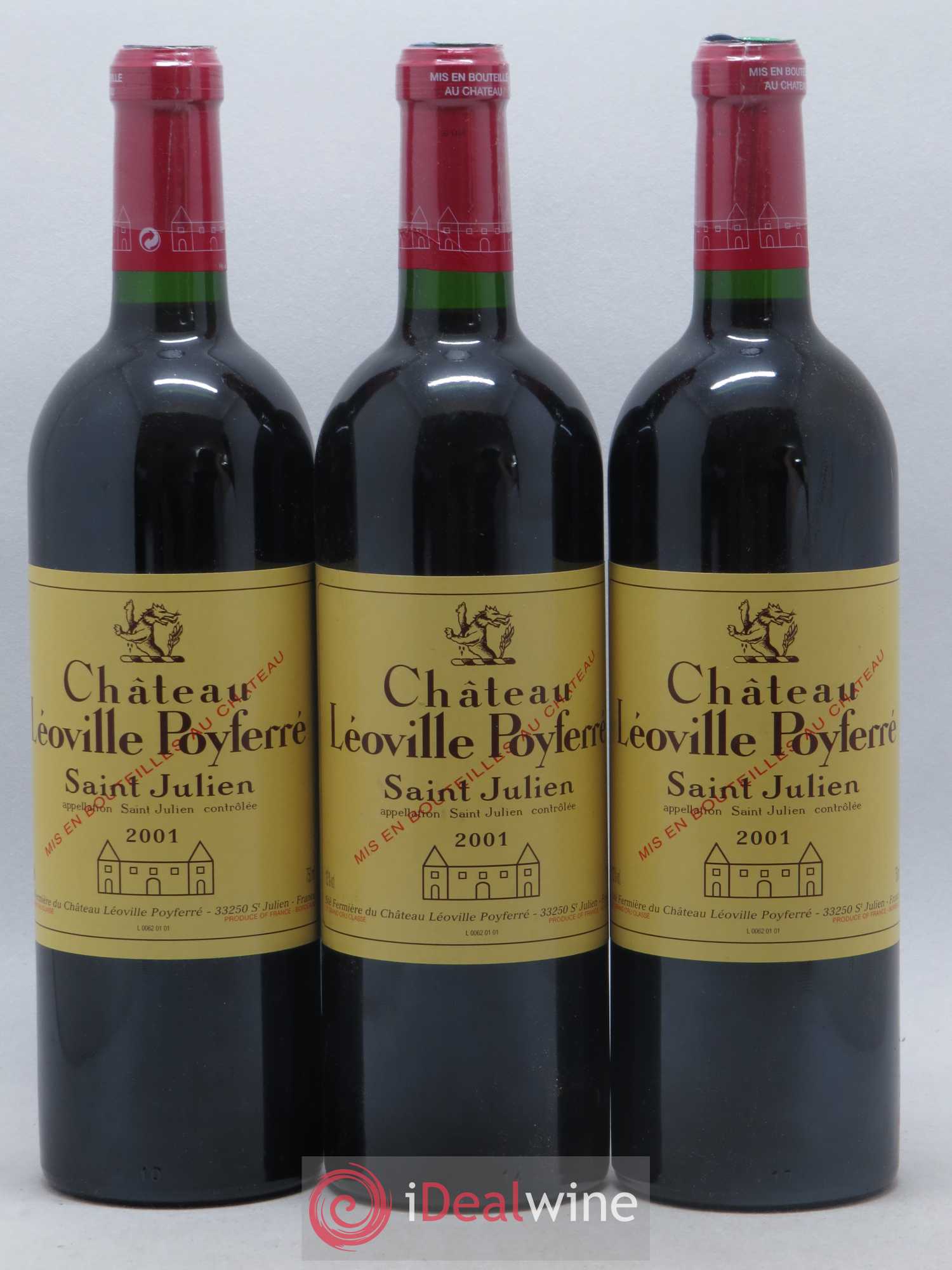 Château Léoville Poyferré 2ème Grand Cru Classé 2001 - Lot de 6 bouteilles - 2