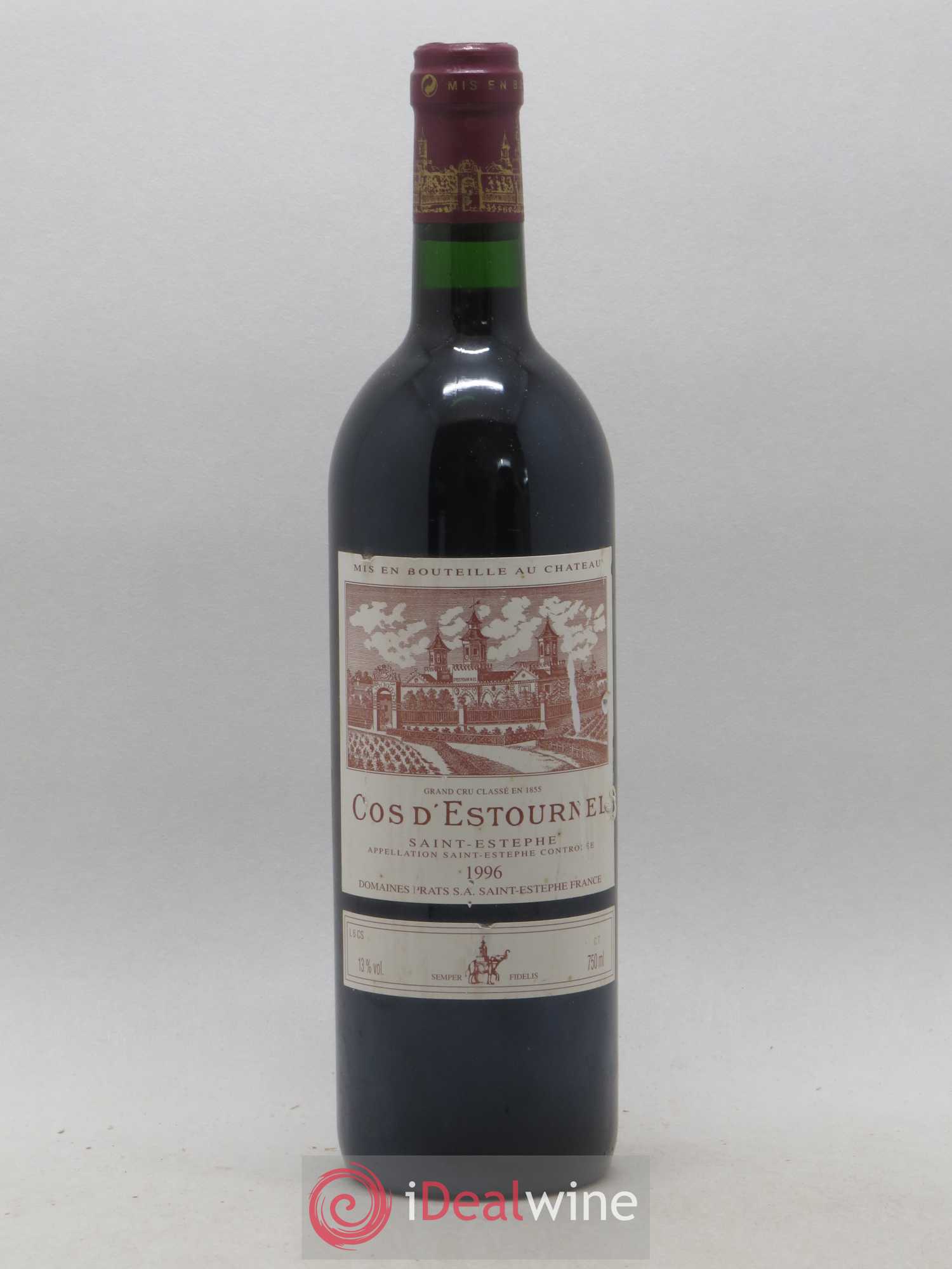 Cos d'Estournel 2ème Grand Cru Classé 1996 - Lot de 1 bouteille - 0