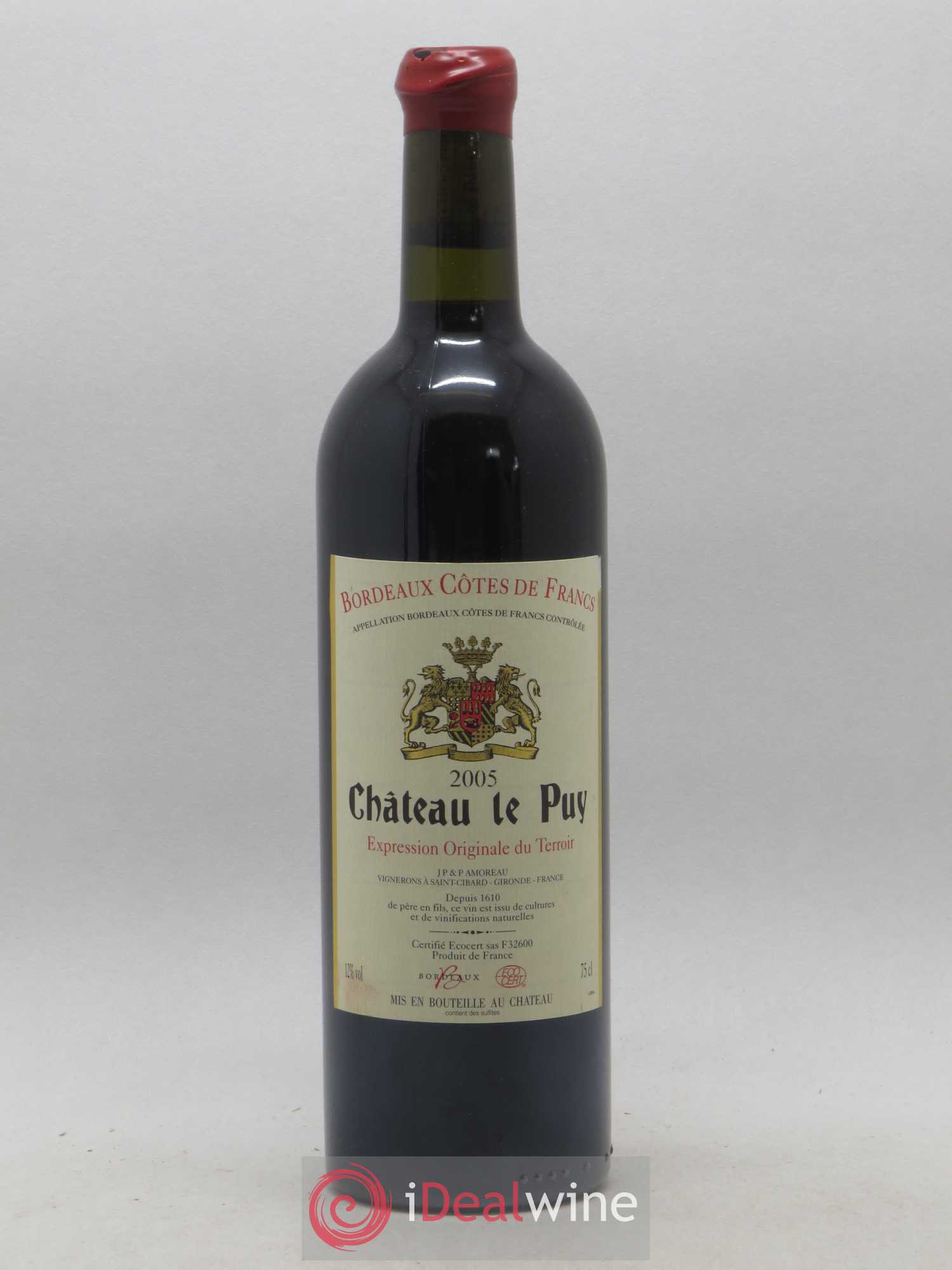 Château Le Puy 2005 - Lot de 1 bouteille - 0