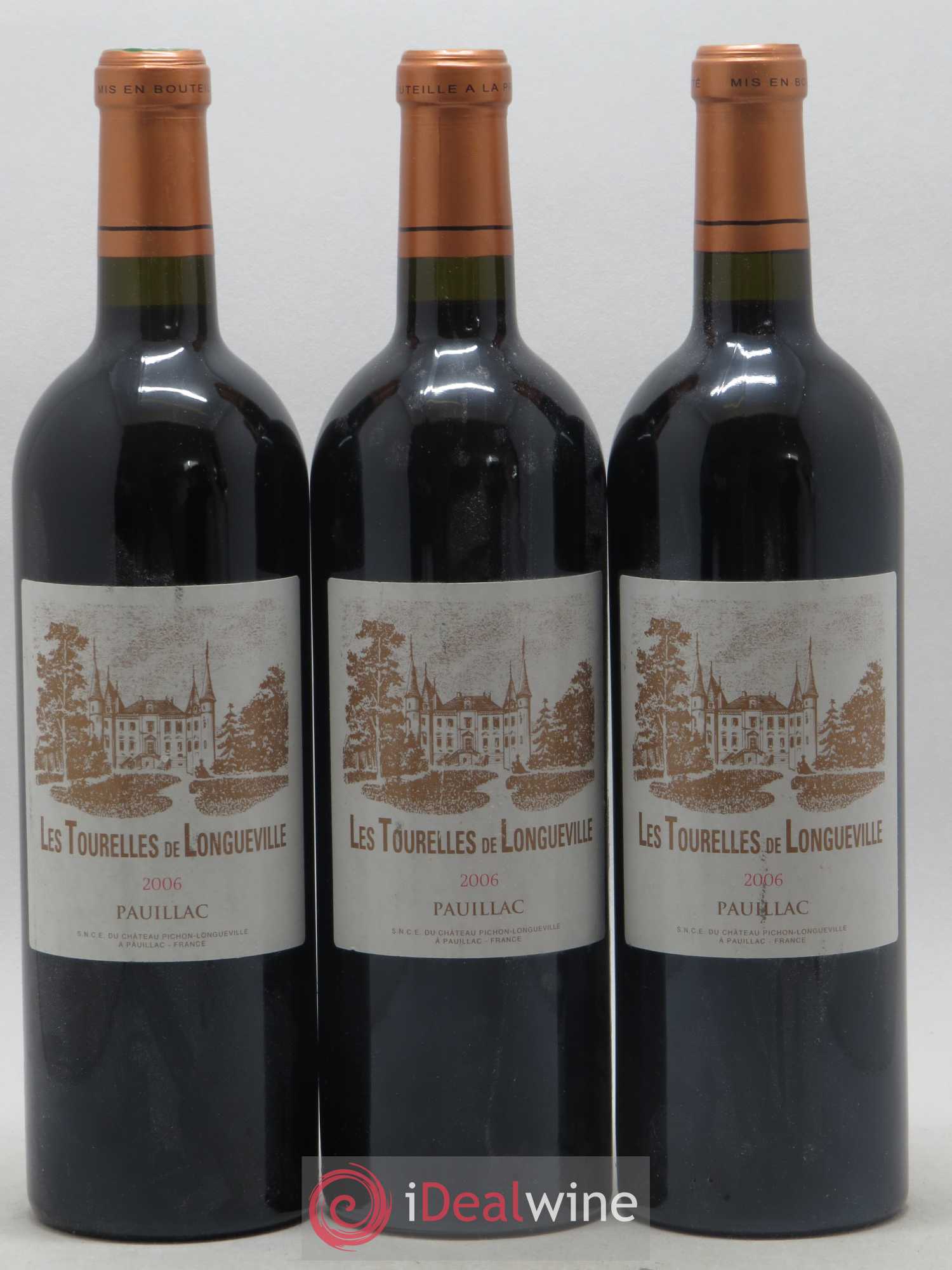 Les Tourelles de Longueville Second Vin 2006 - Lot de 3 bouteilles - 0