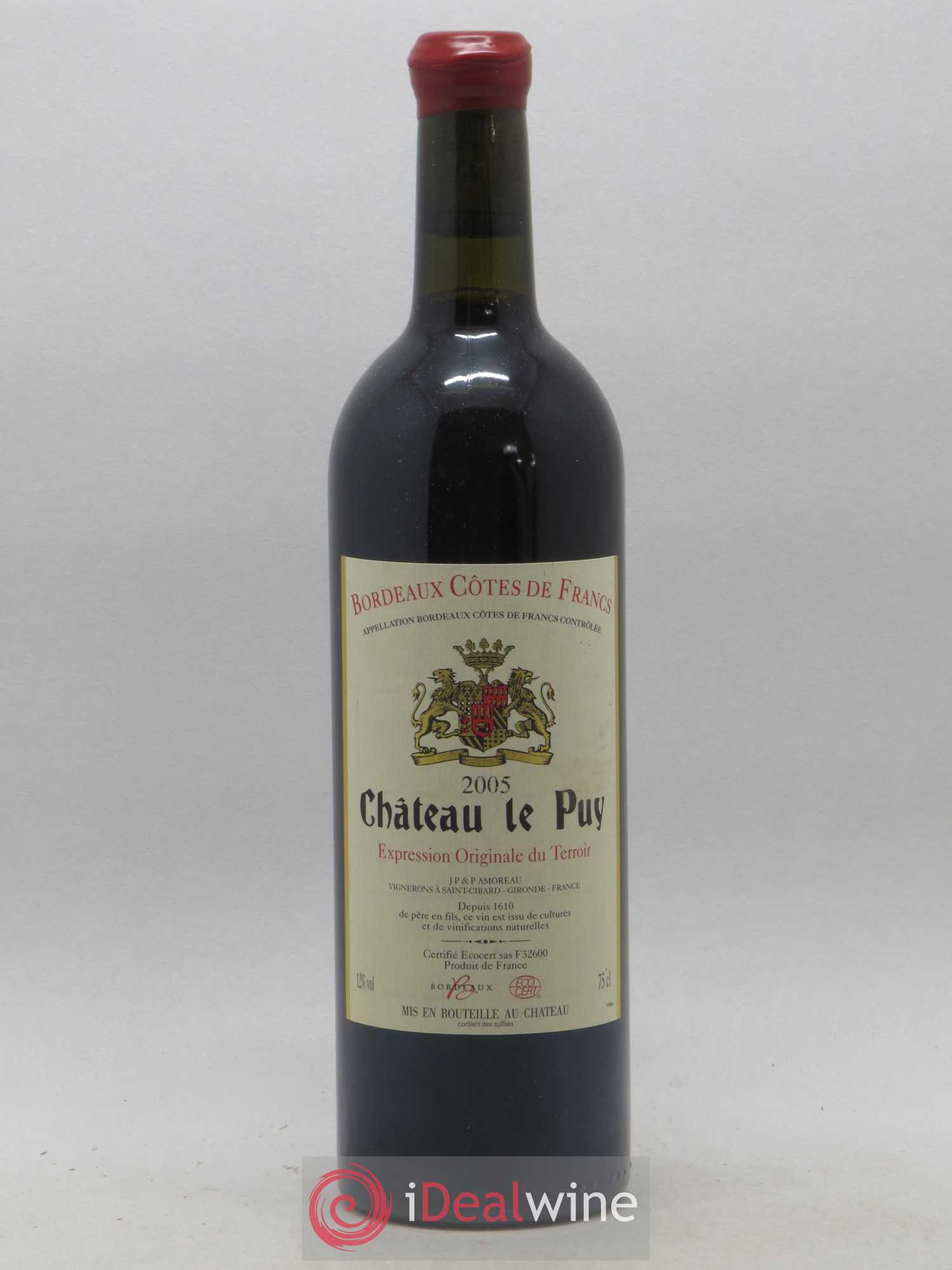 Château Le Puy 2005 - Lot de 1 bouteille - 0