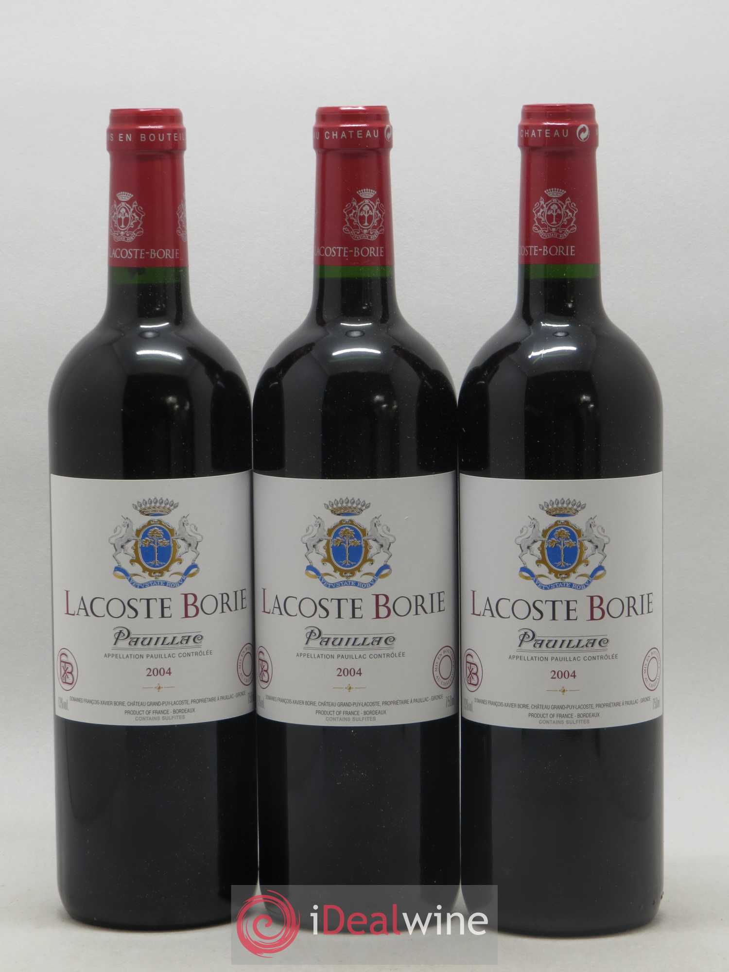 Lacoste Borie 2004 - Lot de 12 bouteilles - 1