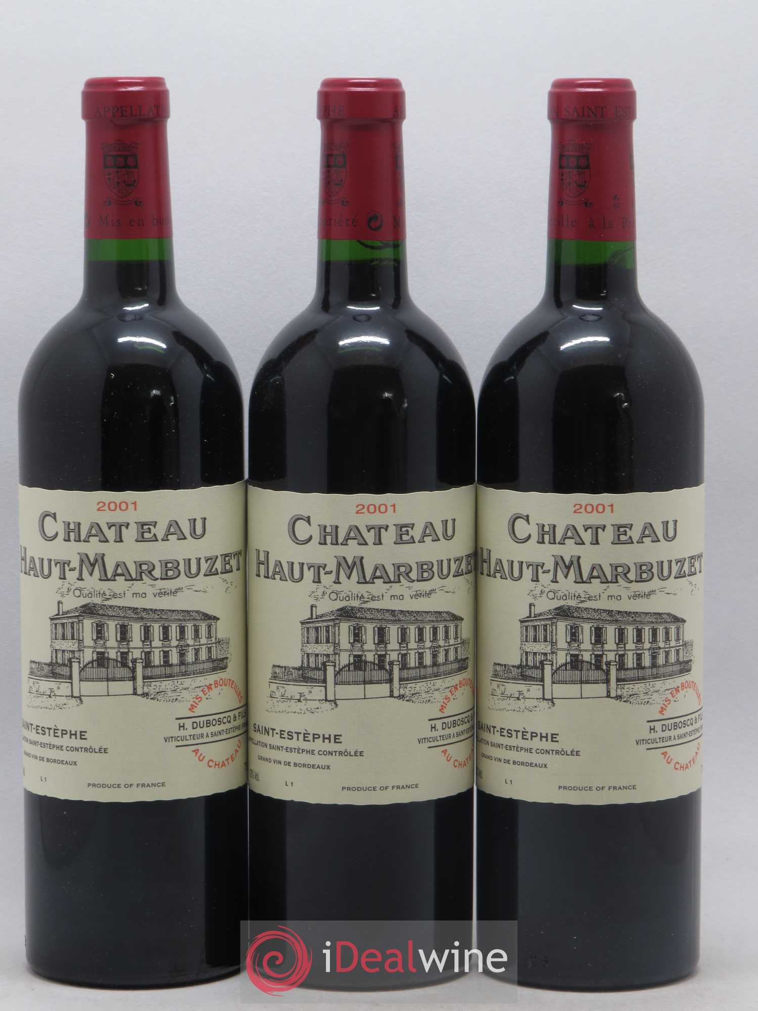 Château Haut Marbuzet 2001 - Lot de 12 bouteilles - 2