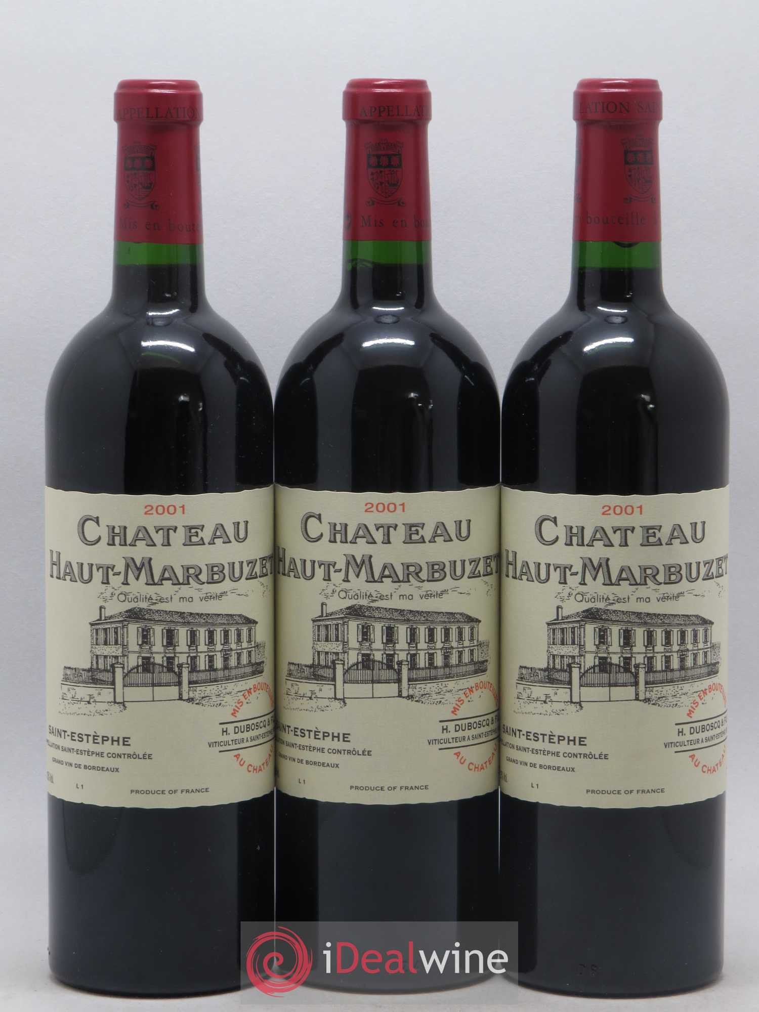 Château Haut Marbuzet 2001 - Lot de 12 bouteilles - 4