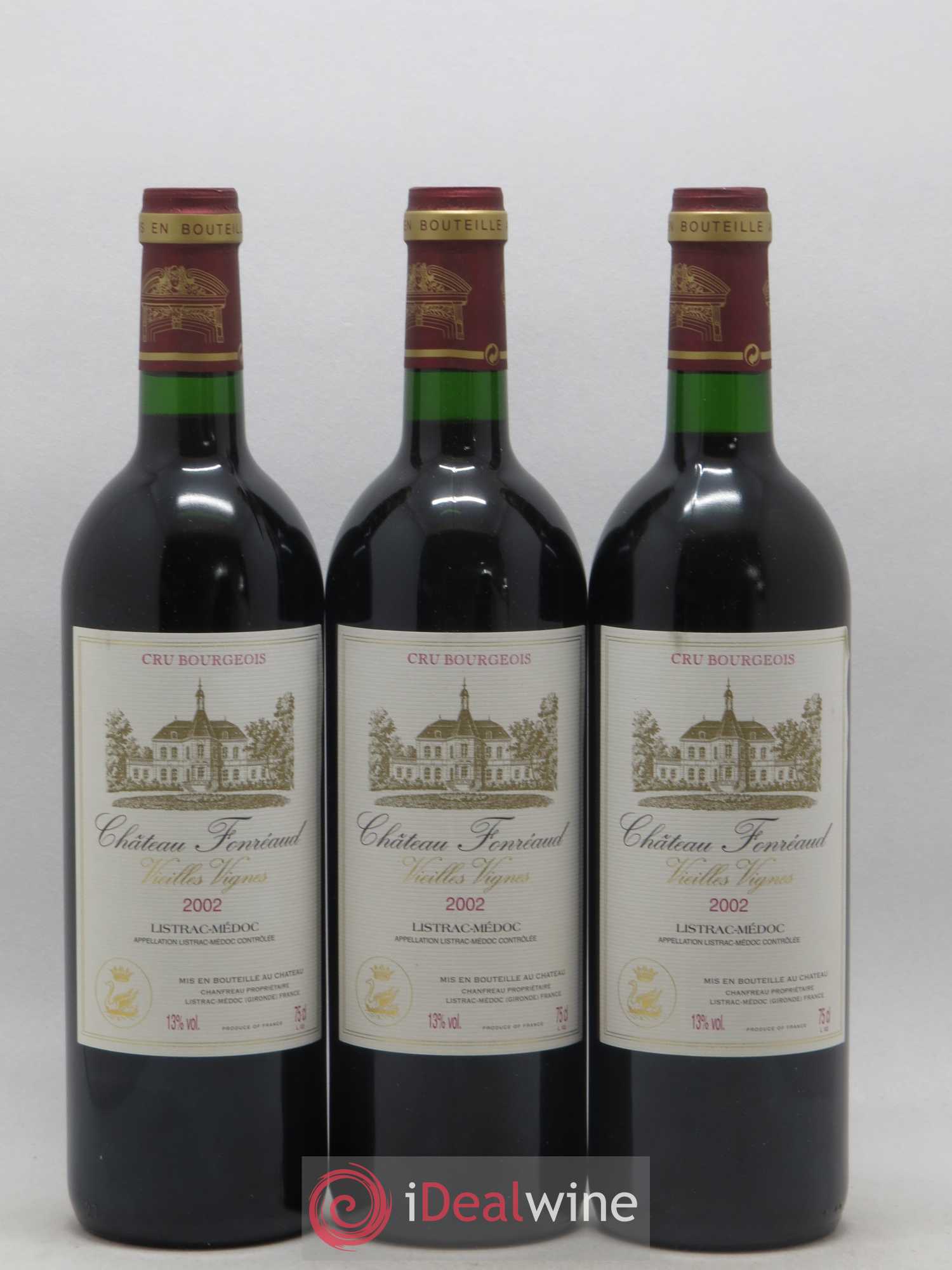 Château Fonréaud Cru Bourgeois vieilles vignes (sans prix de réserve) 2002 - Posten von 12 Flaschen - 1