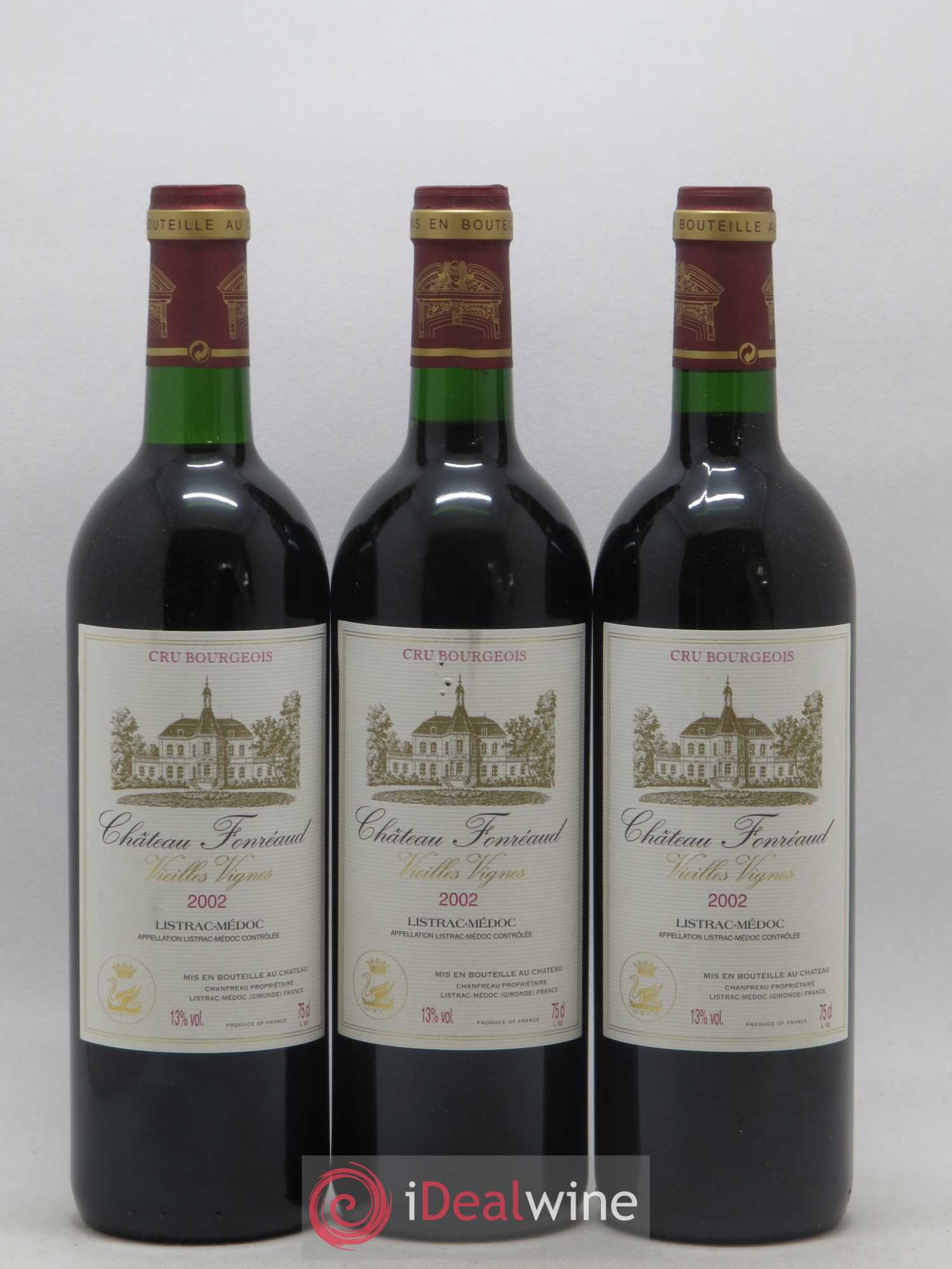 Château Fonréaud Cru Bourgeois vieilles vignes (sans prix de réserve) 2002 - Posten von 12 Flaschen - 2