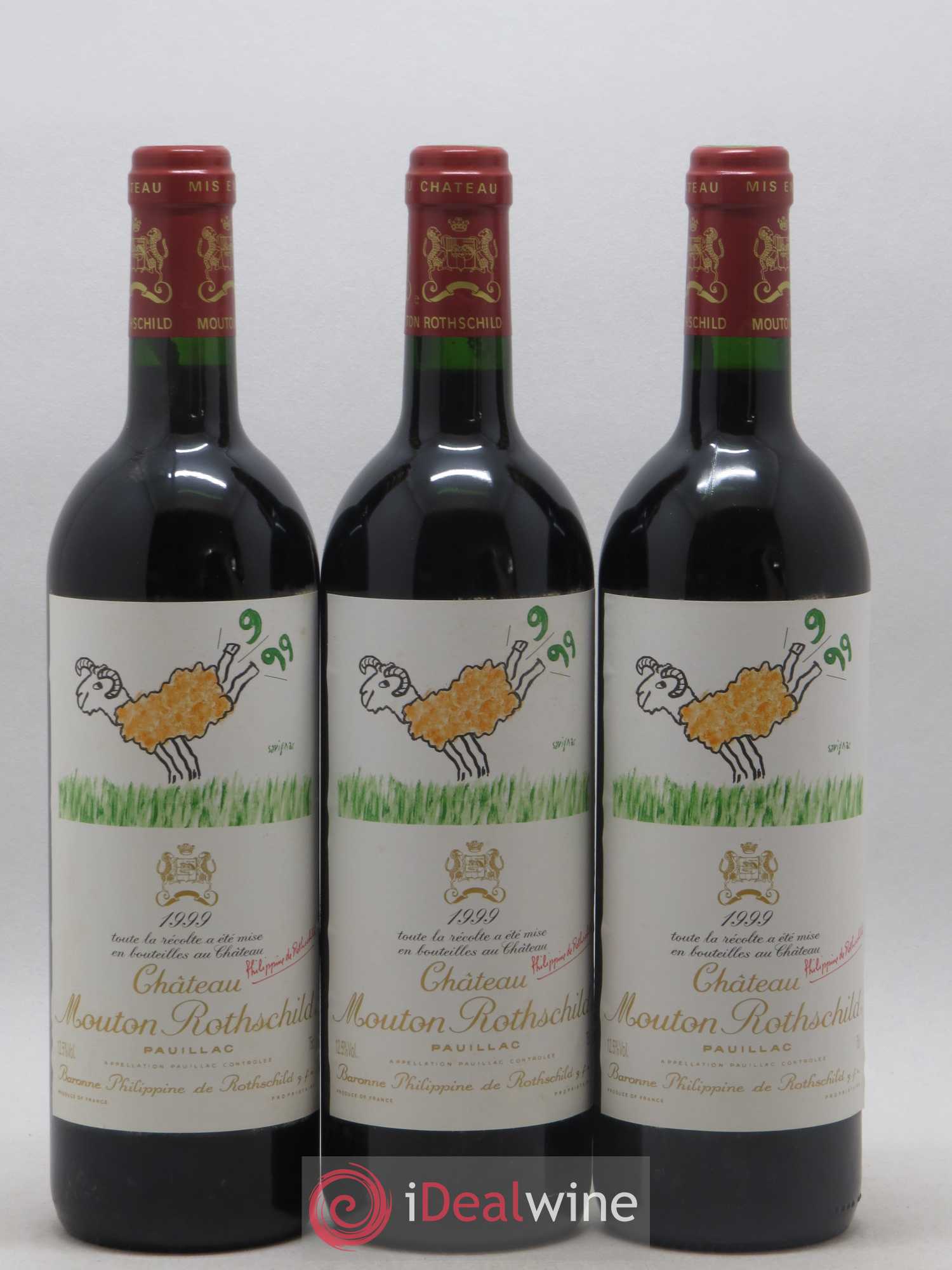 Château Mouton Rothschild 1er Grand Cru Classé 1999 - Lot de 6 bouteilles - 3