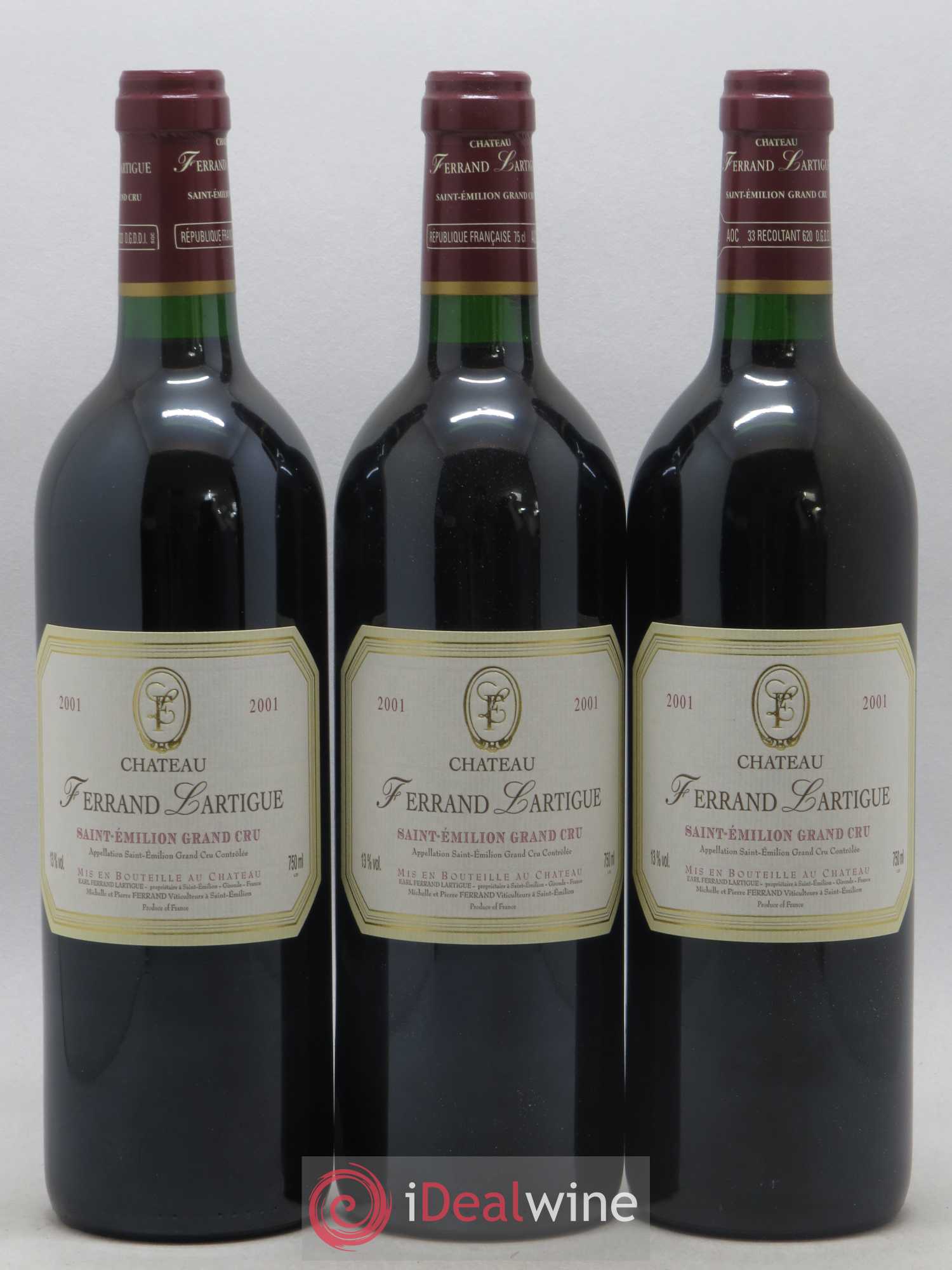 Château Ferrand Lartigue 2001 - Lot de 12 bouteilles - 2
