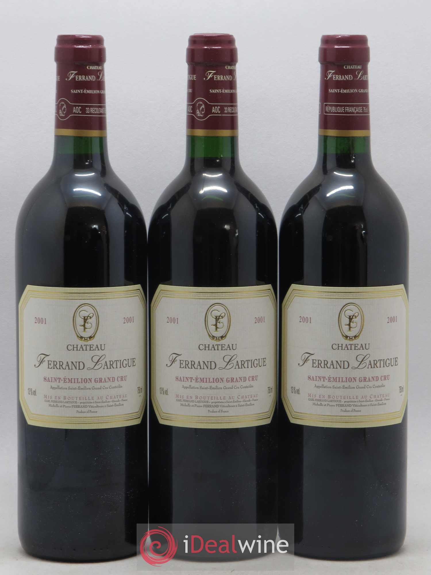 Château Ferrand Lartigue 2001 - Lot de 12 bouteilles - 3