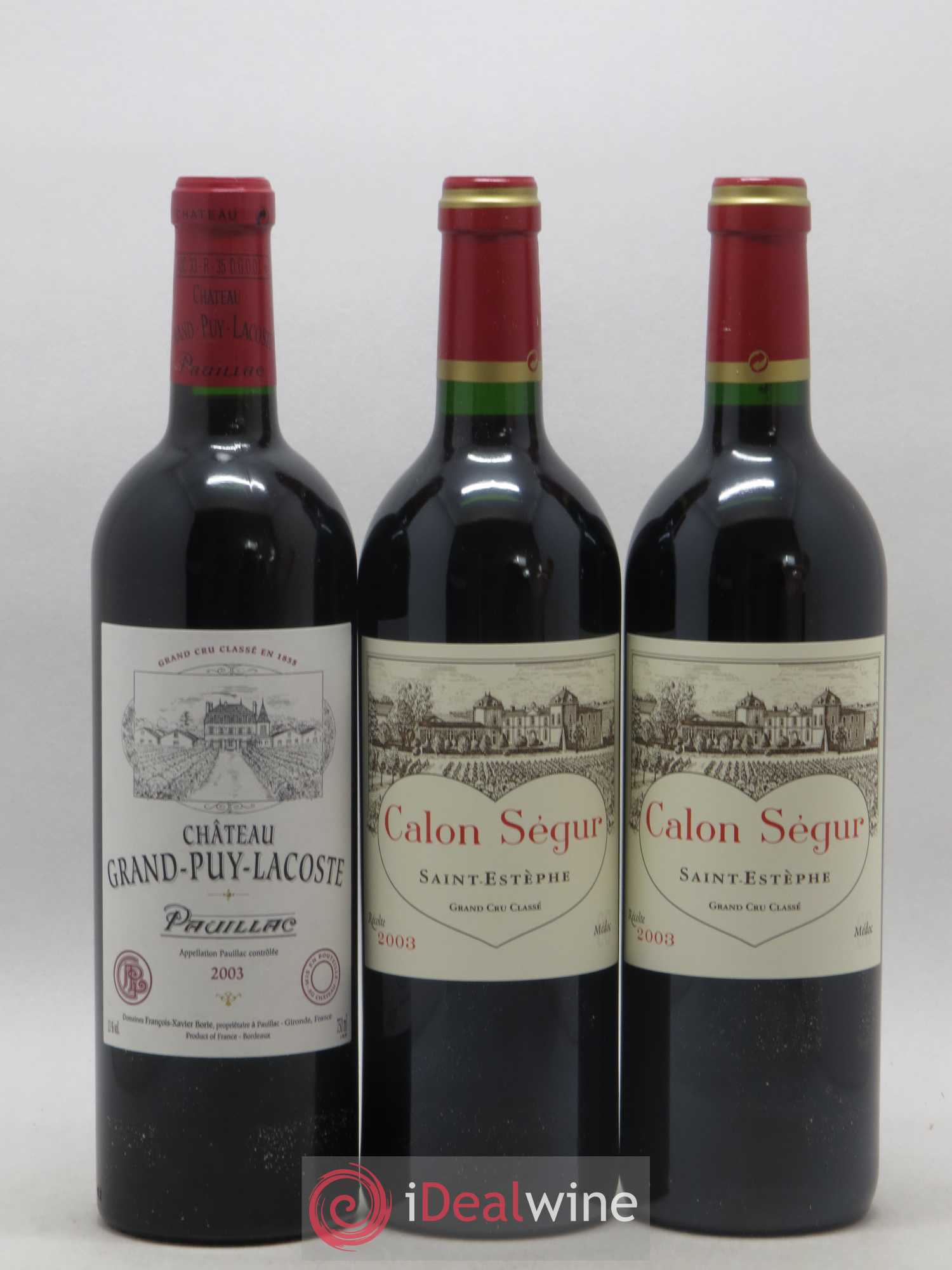 Caisse Millésima Découverte 2 Smith Haut Lafitte - 2 Prieuré Lichine - 2 Château Saint Pierre - 2 Grand Puy Lacoste - 2 Calon Ségur - 2 La Gaffelière 2003 - Posten von 12 Flaschen - 4