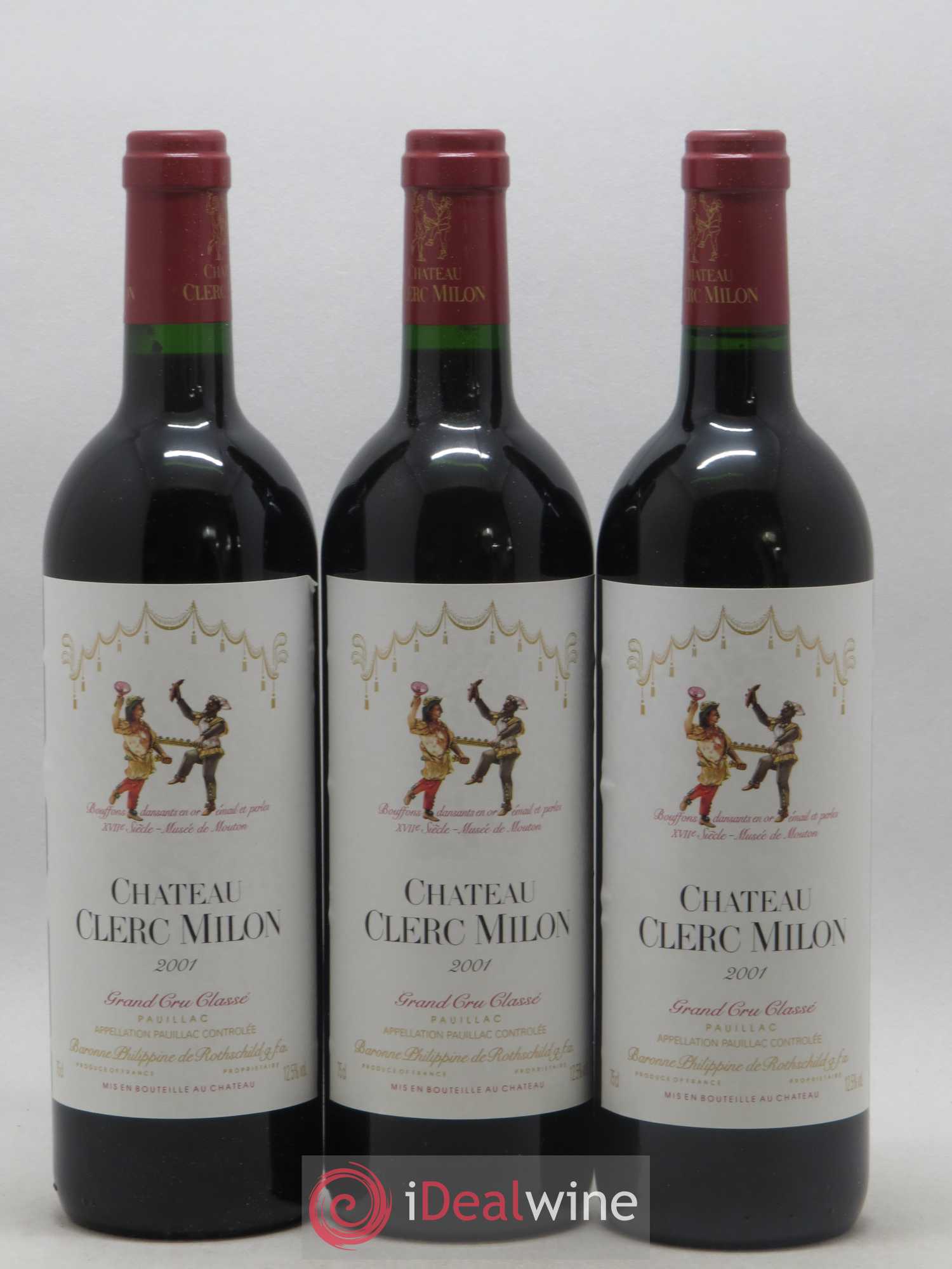 Château Clerc Milon 5ème Grand Cru Classé 2001 - Lot de 6 bouteilles - 2