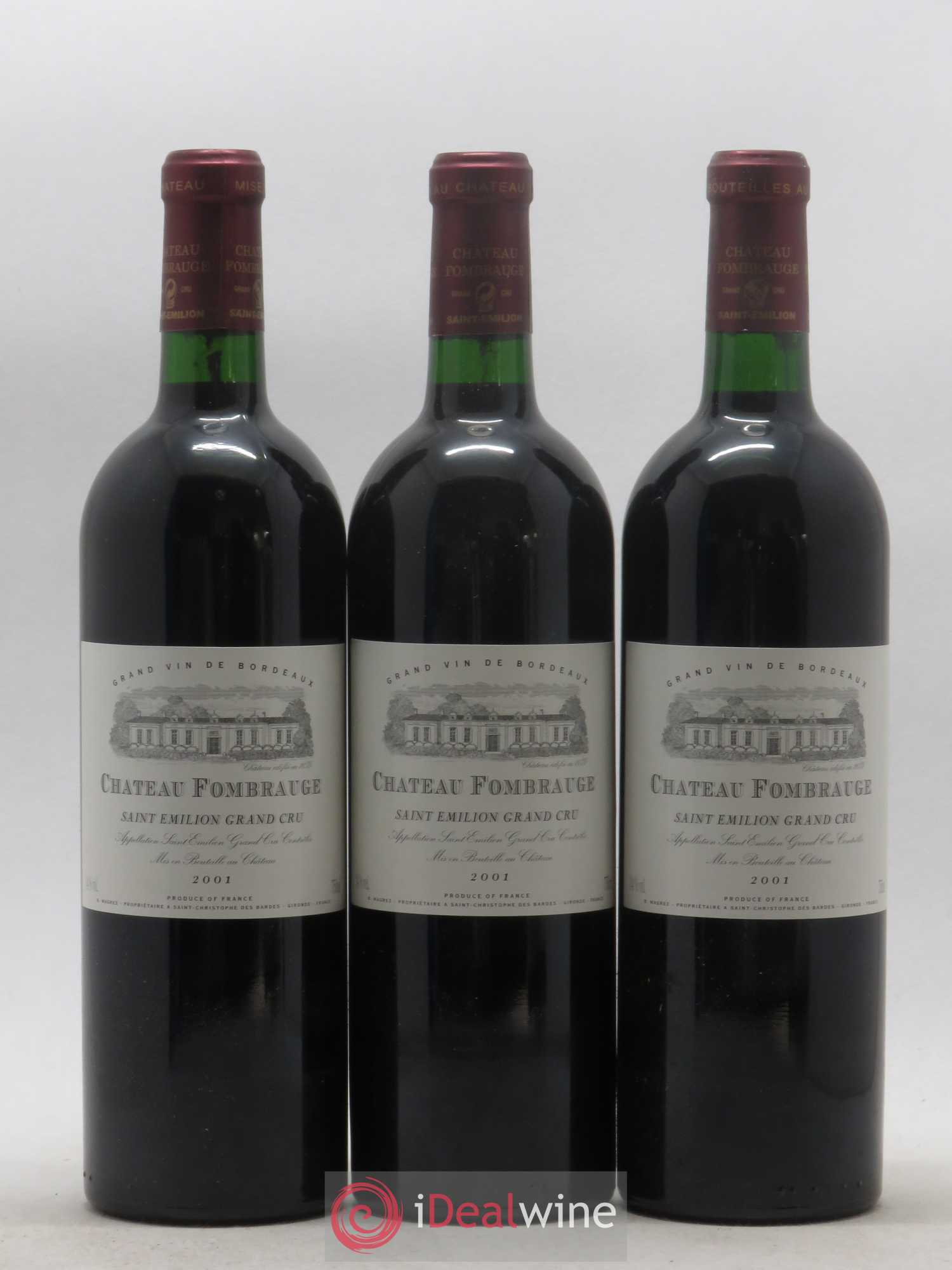 Château Fombrauge Grand Cru Classé 2001 - Lot de 12 bouteilles - 1