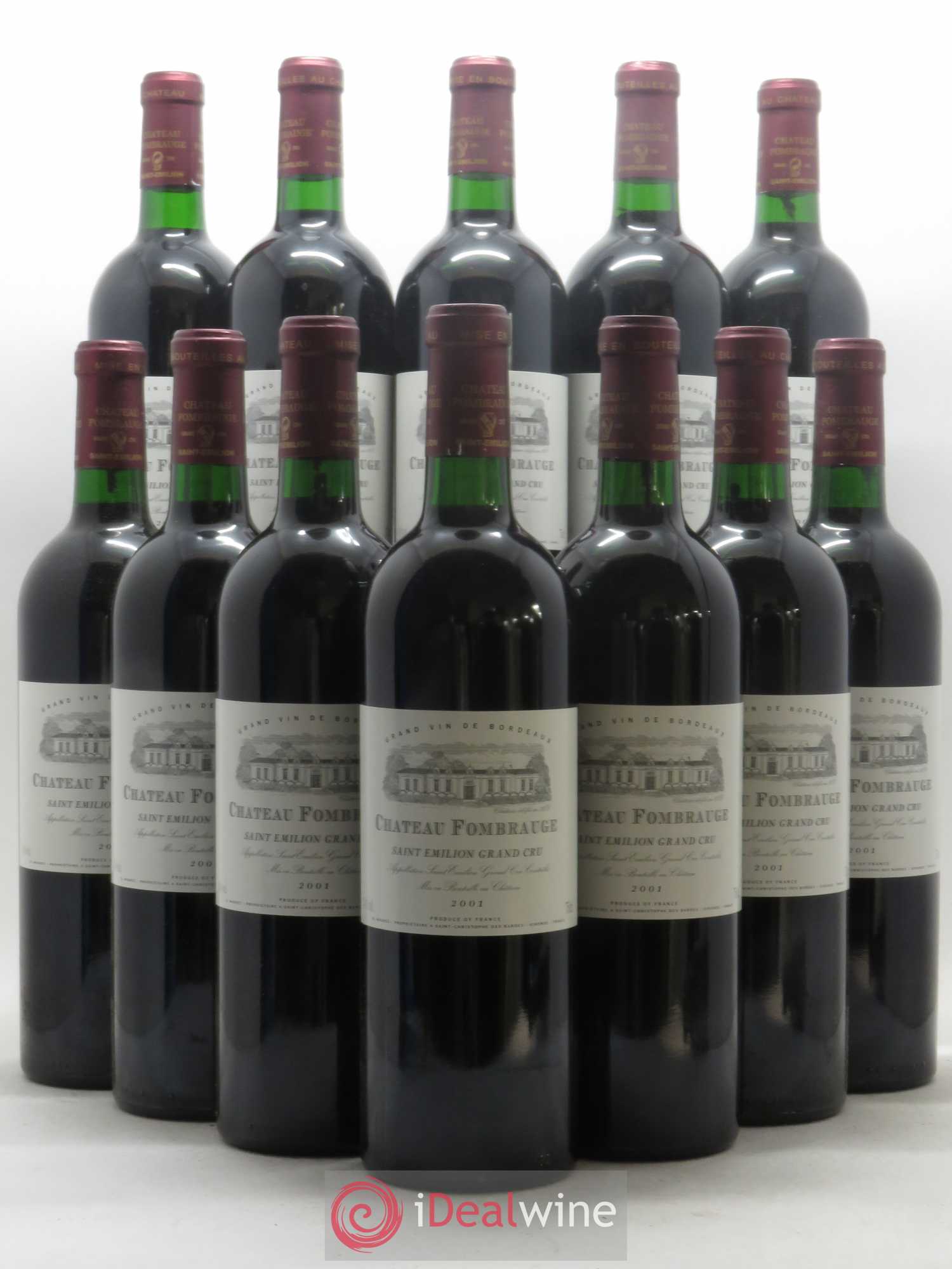 Château Fombrauge Grand Cru Classé 2001 - Lot de 12 bouteilles - 0