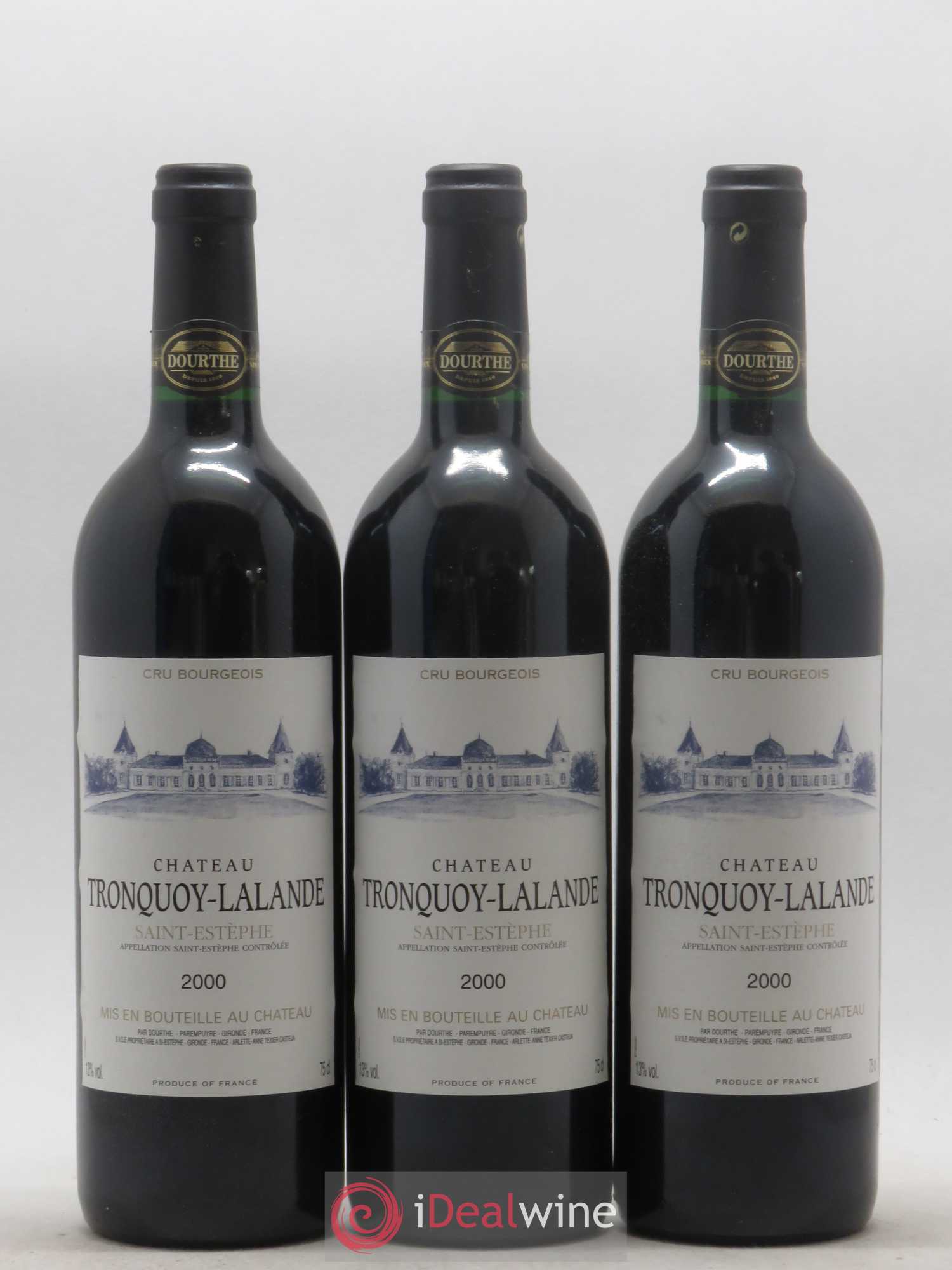 Château Tronquoy Lalande 2000 - Lot de 12 bouteilles - 1
