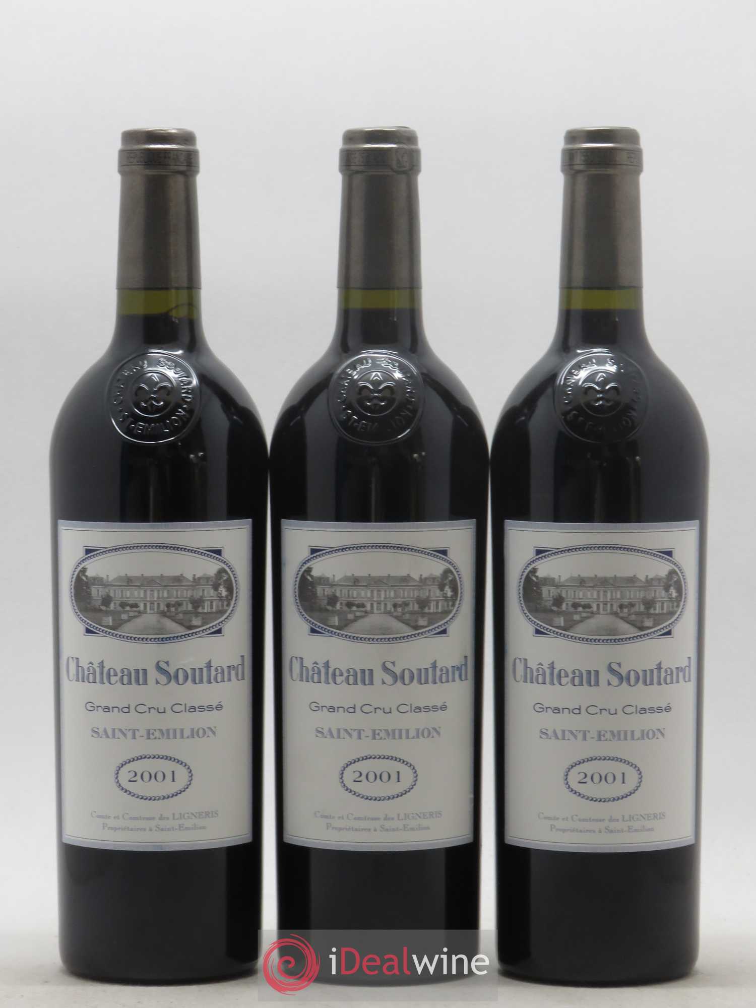 Château Soutard Grand Cru Classé 2001 - Lot de 12 bouteilles - 1