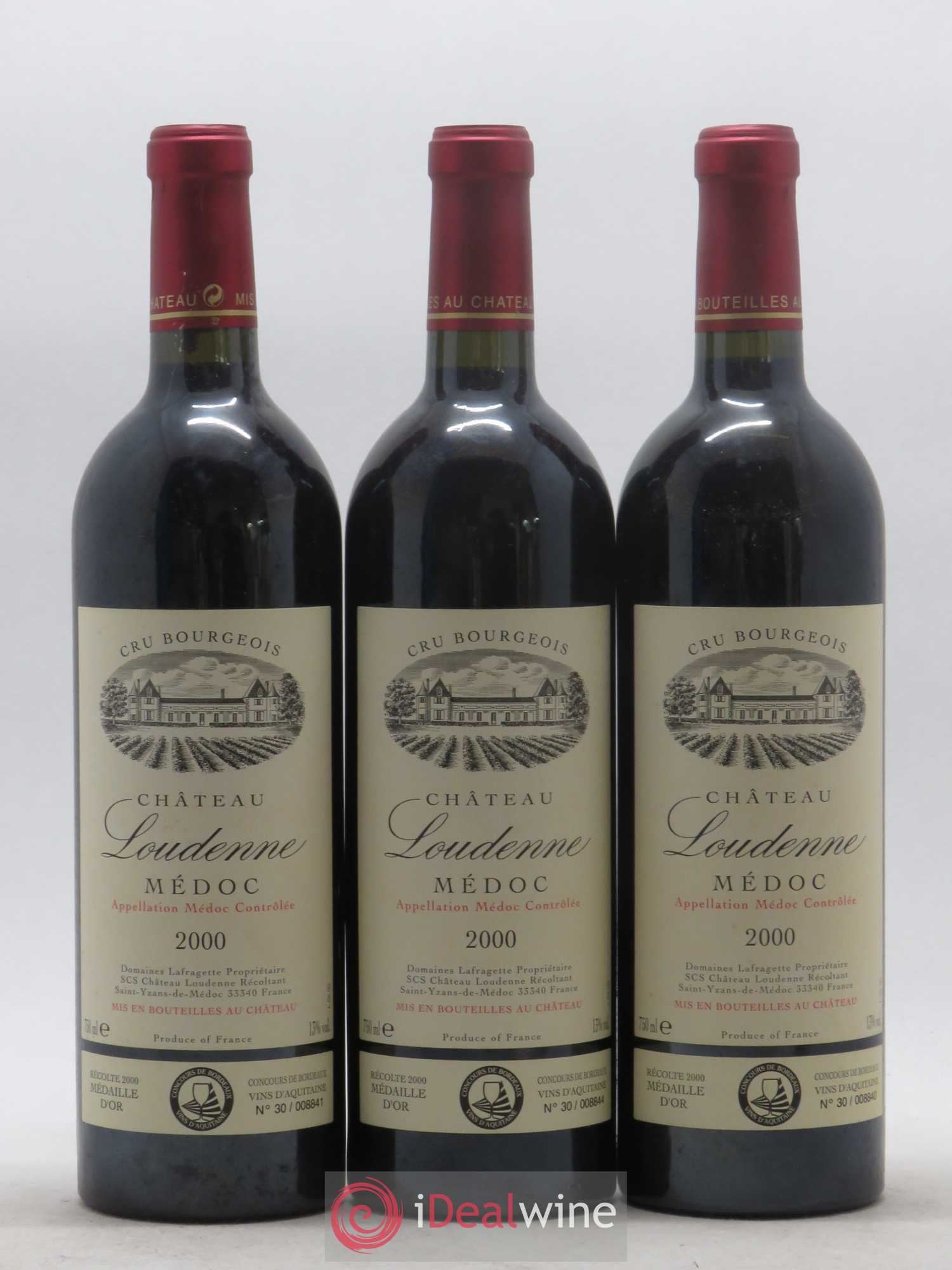 Château Loudenne Cru Bourgeois 2000 - Lot de 12 bouteilles - 2