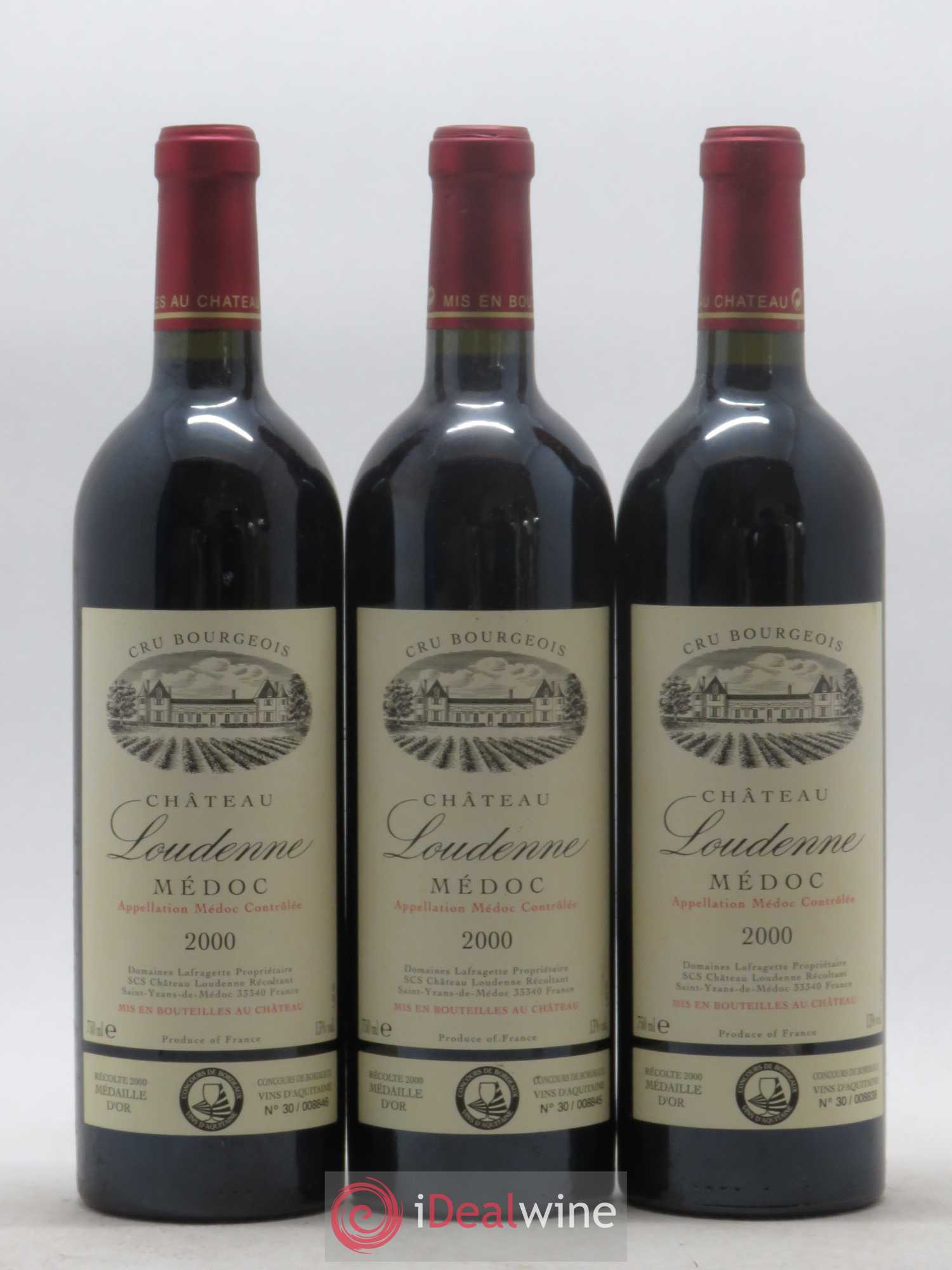 Château Loudenne Cru Bourgeois 2000 - Lot de 12 bouteilles - 3