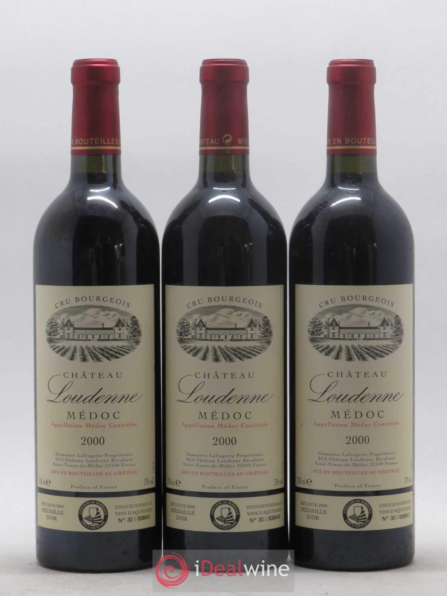 Château Loudenne Cru Bourgeois 2000 - Lot de 12 bouteilles - 4