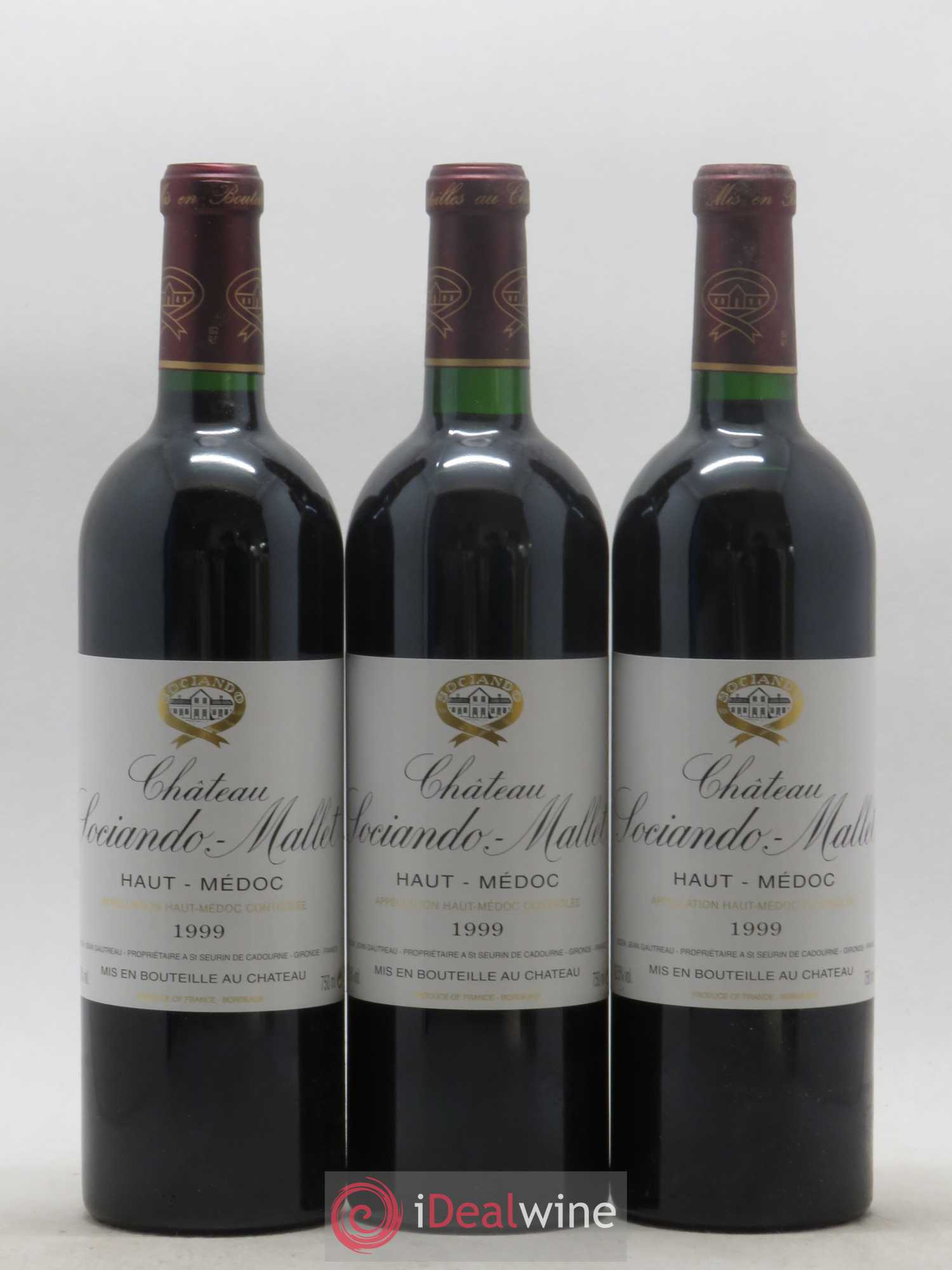 Château Sociando Mallet 1999 - Lot de 12 bouteilles - 3