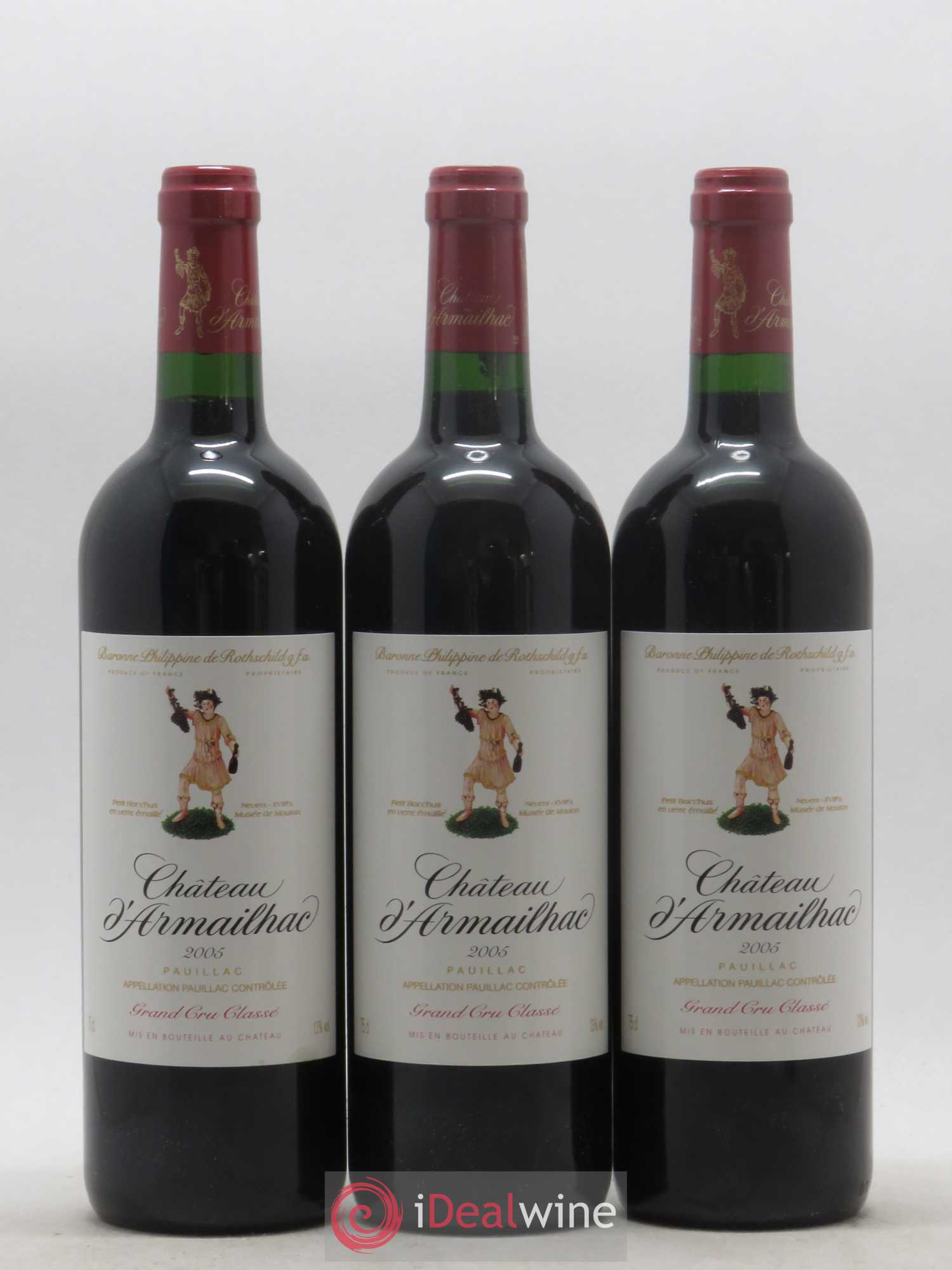 Château d' Armailhac - Mouton Baron(ne) Philippe 5ème Grand Cru Classé 2005 - Lot de 12 bouteilles - 4