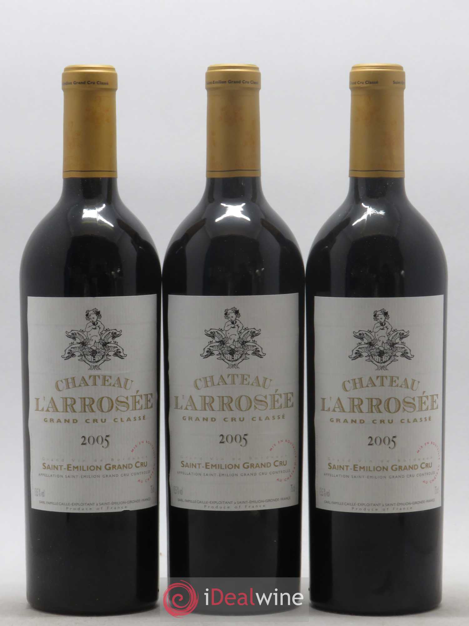 Château l' Arrosée Grand Cru Classé 2005 - Lot de 12 bouteilles - 1